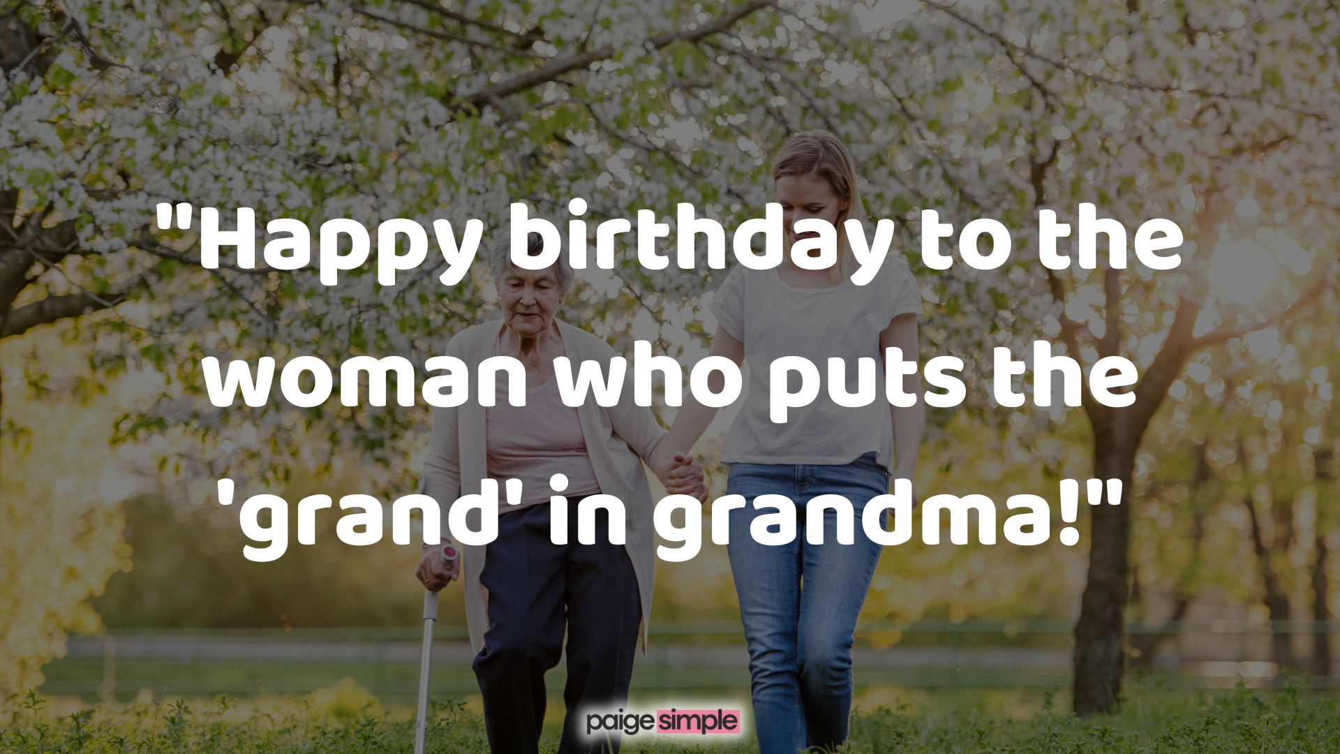 Funny birthday messages for Grandma  