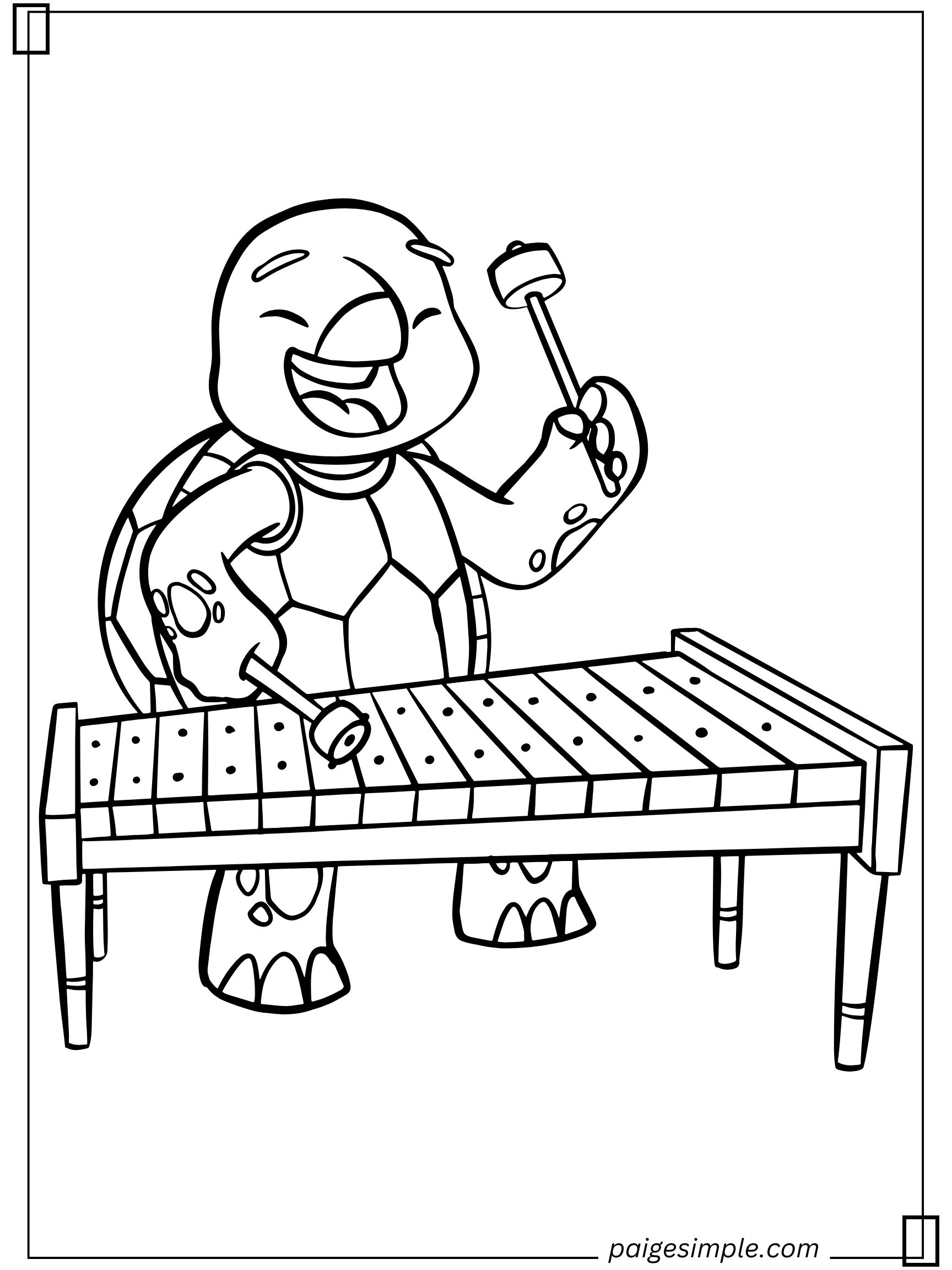 Turtle Coloring Page 14