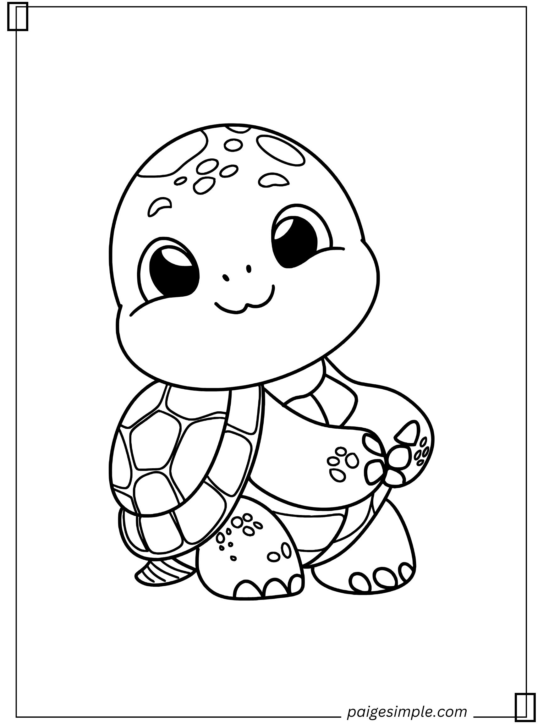 Turtle Coloring Page 16