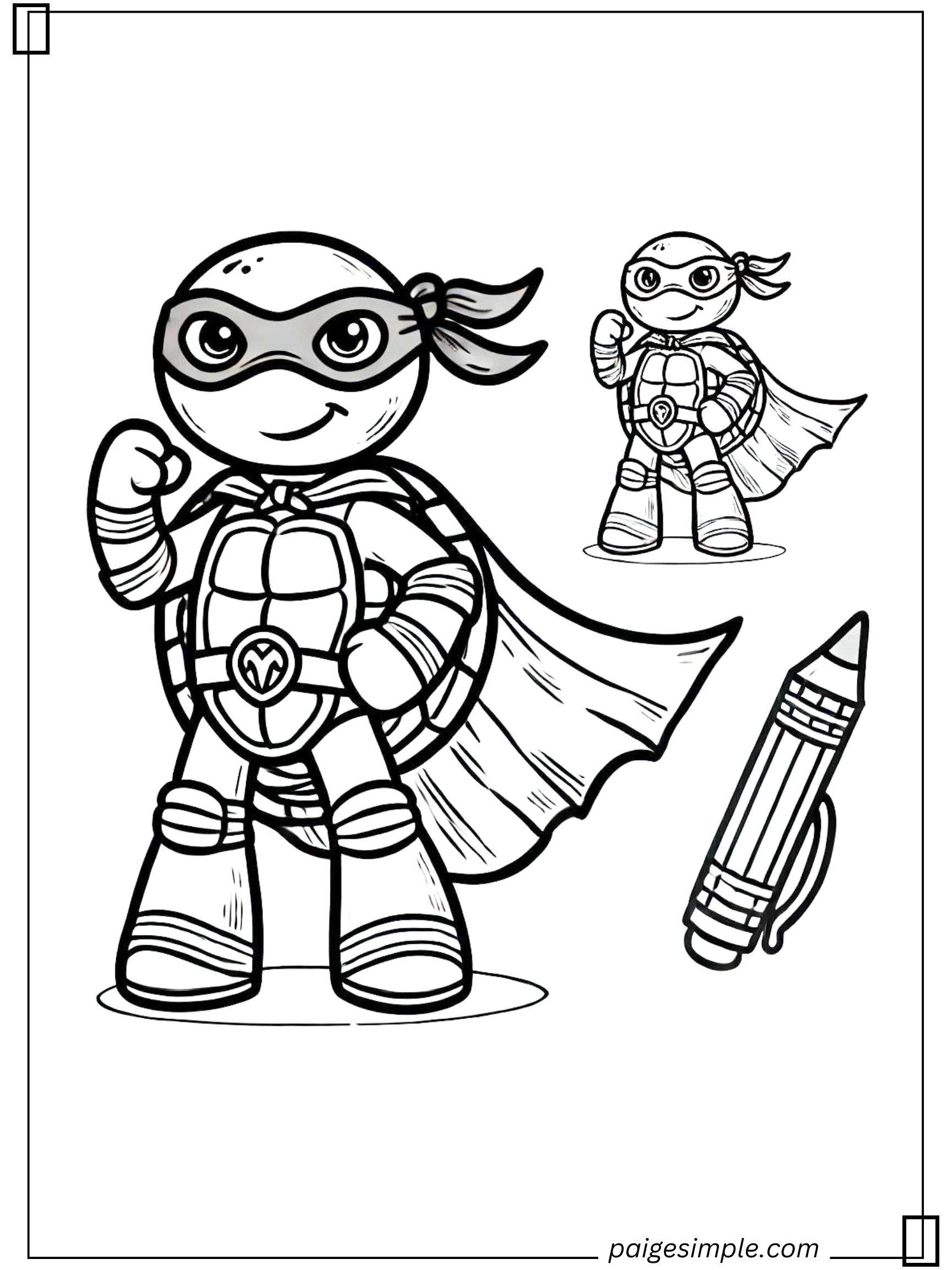 Turtle Coloring Page 18