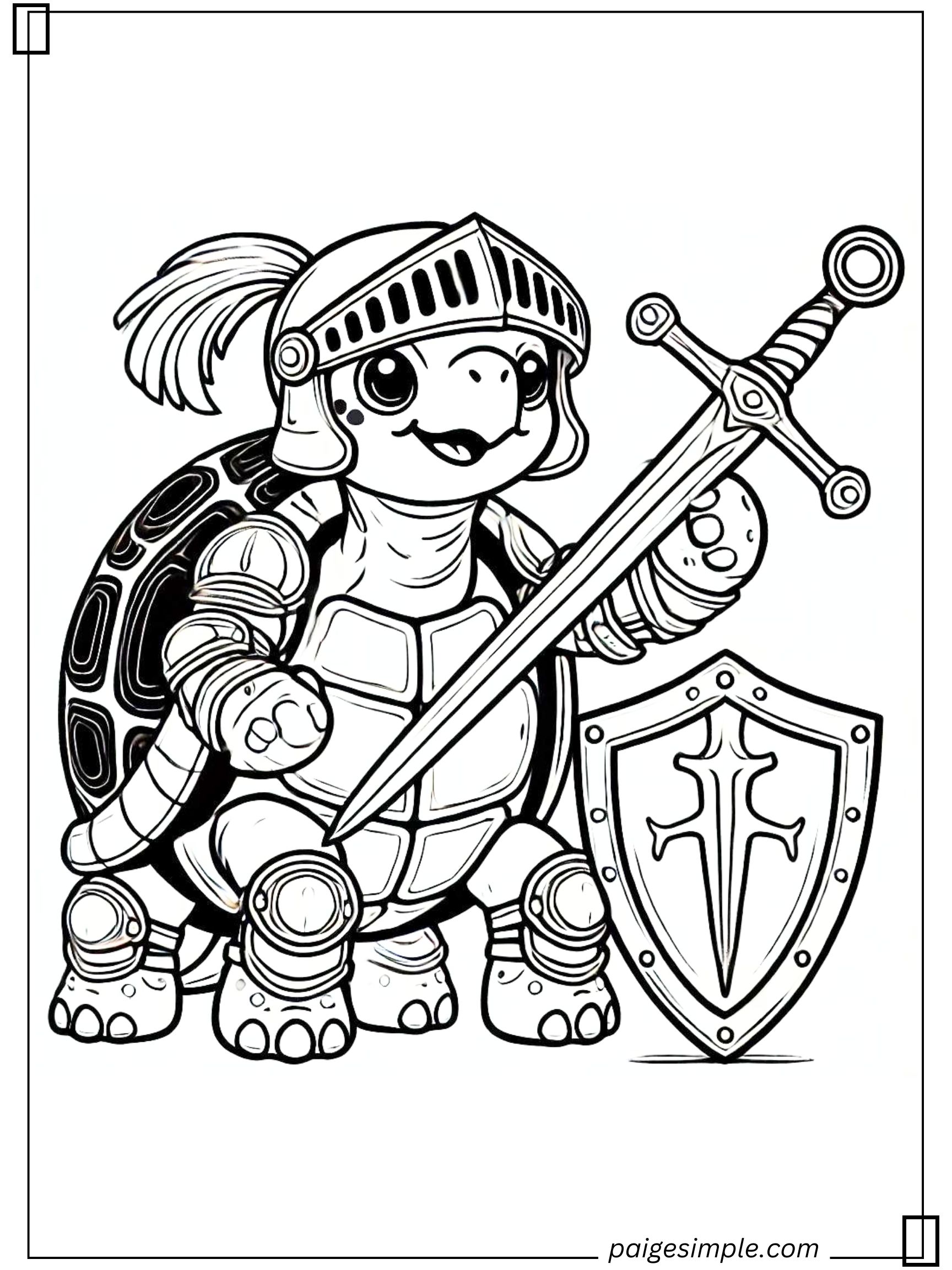 Turtle Coloring Page 21