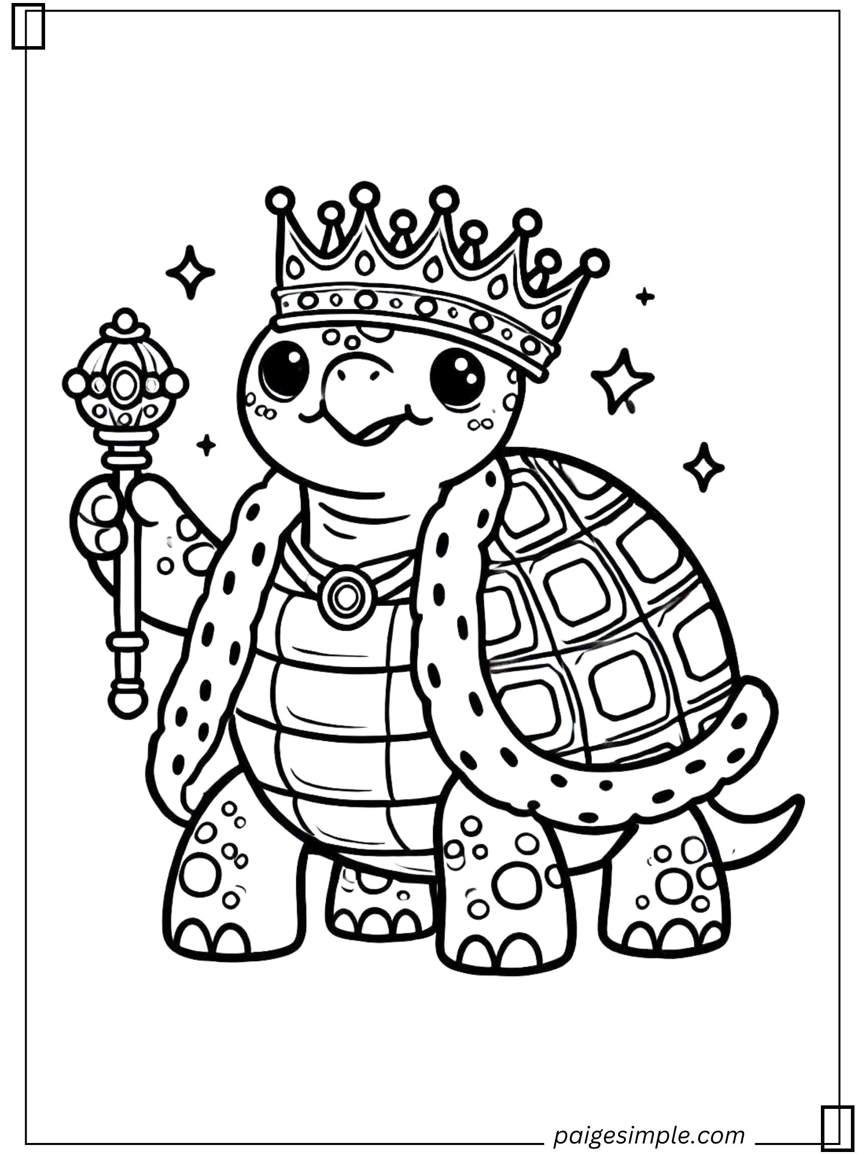 Turtle Coloring Page 24