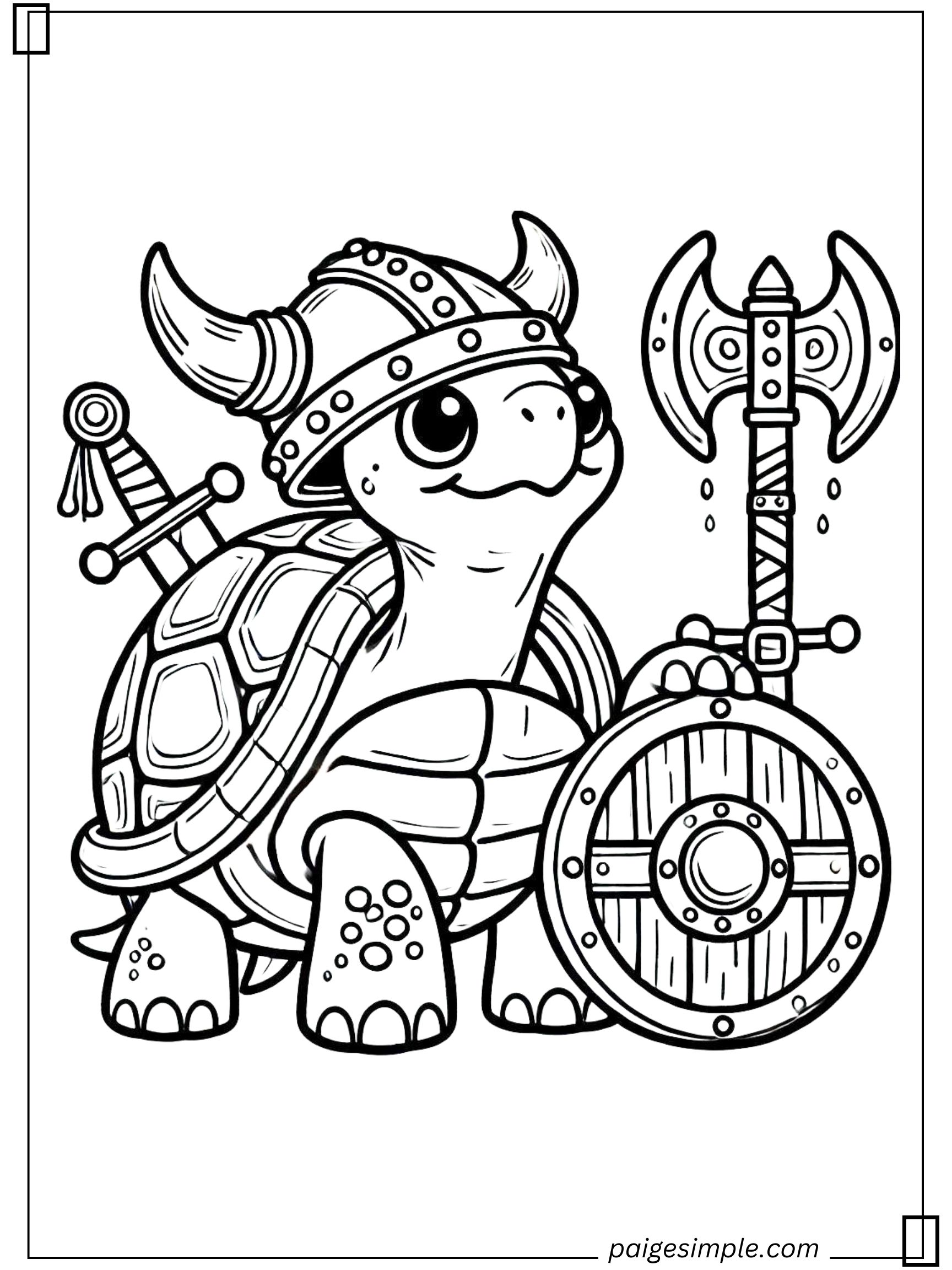 Turtle Coloring Page 28