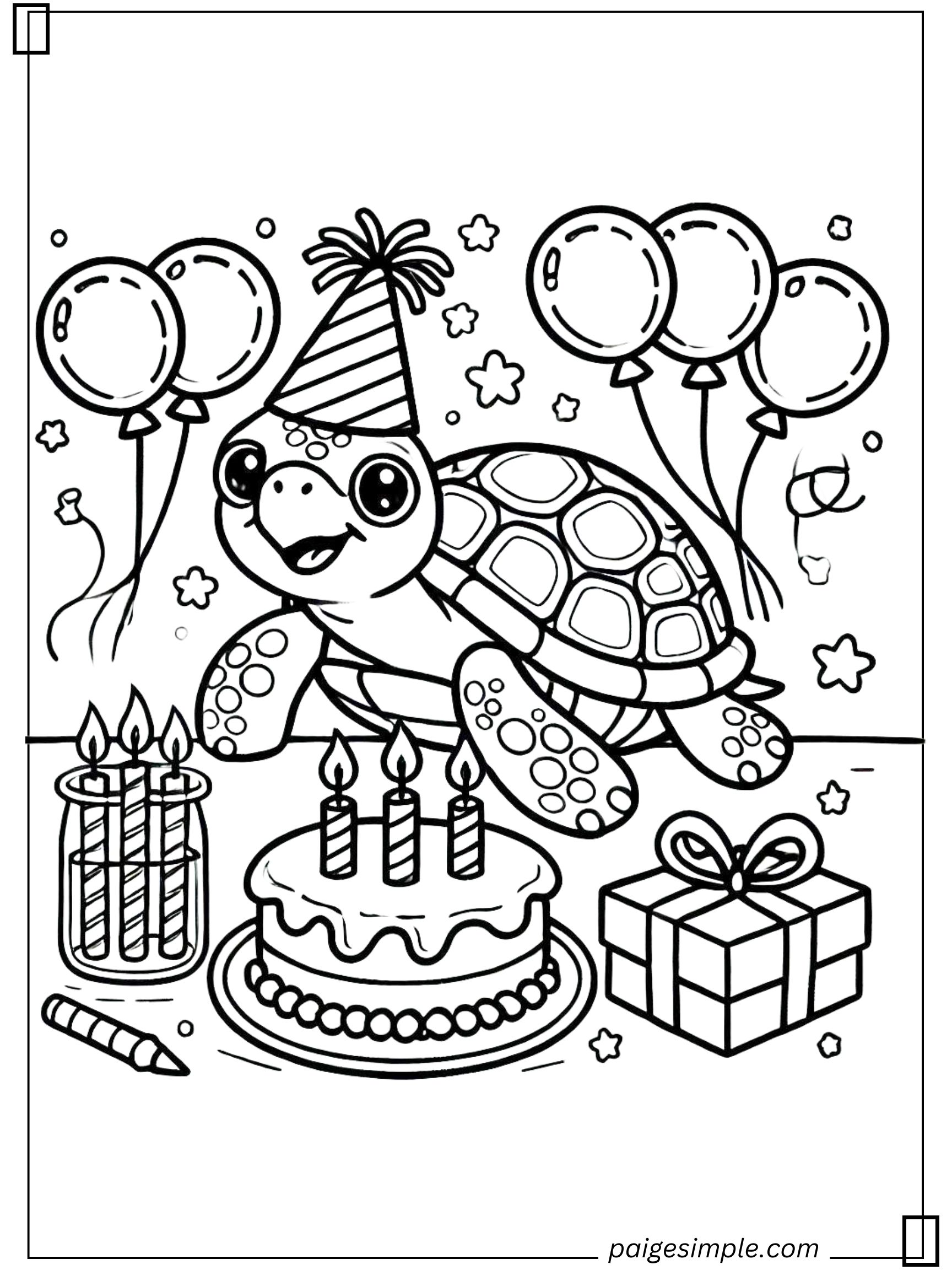 Turtle Coloring Page 35