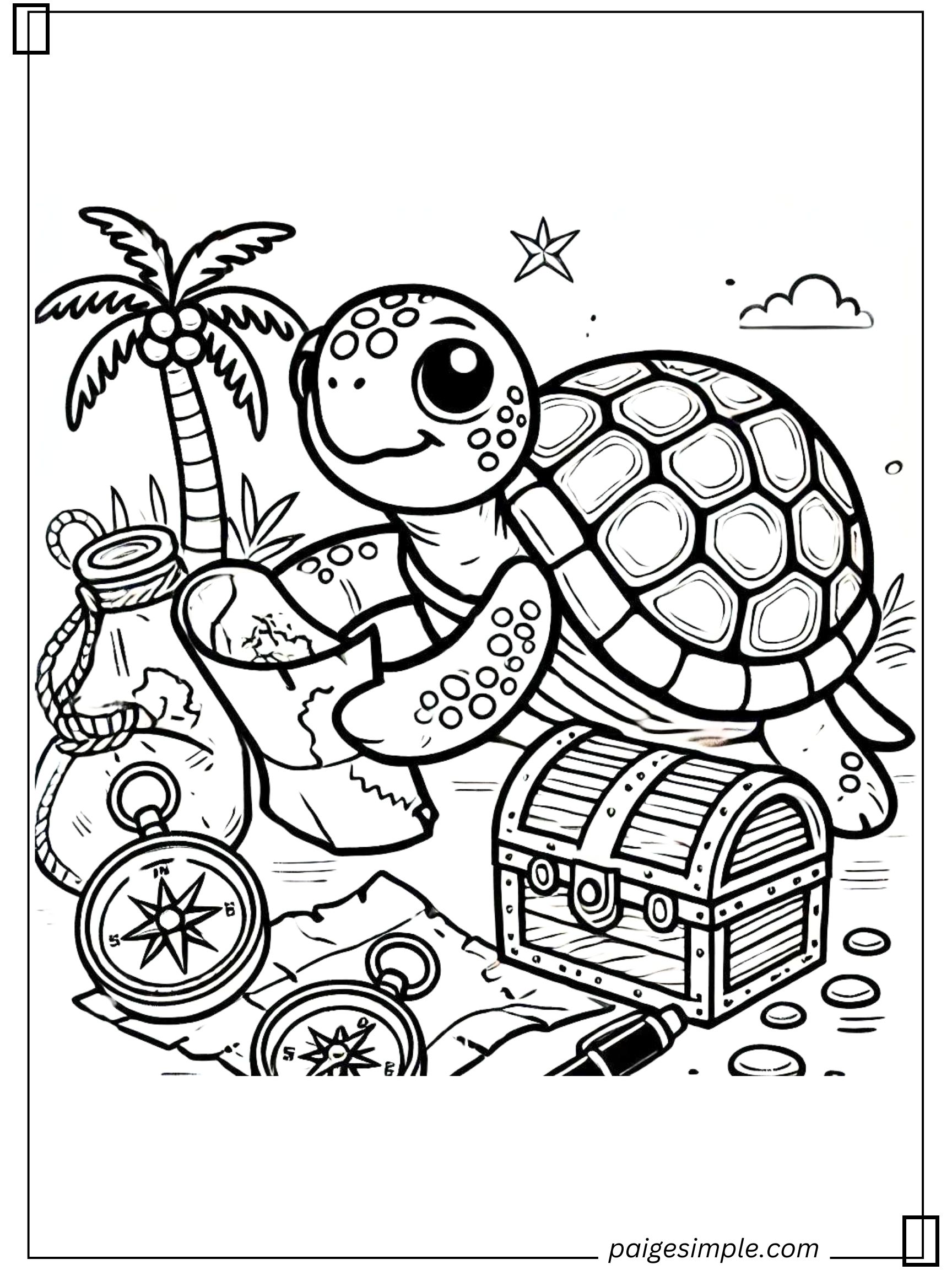 Turtle Coloring Page 36