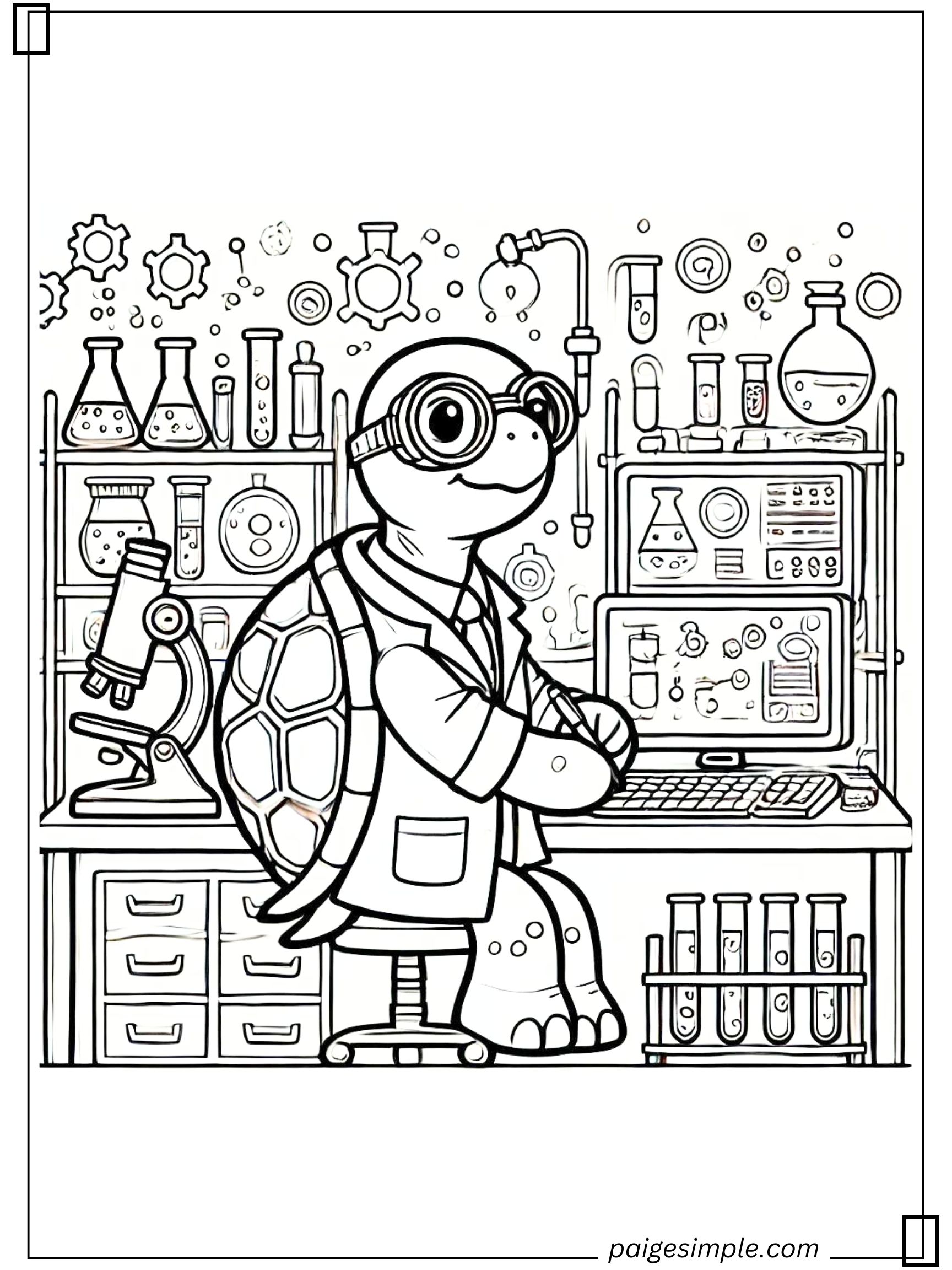 Turtle Coloring Page 44