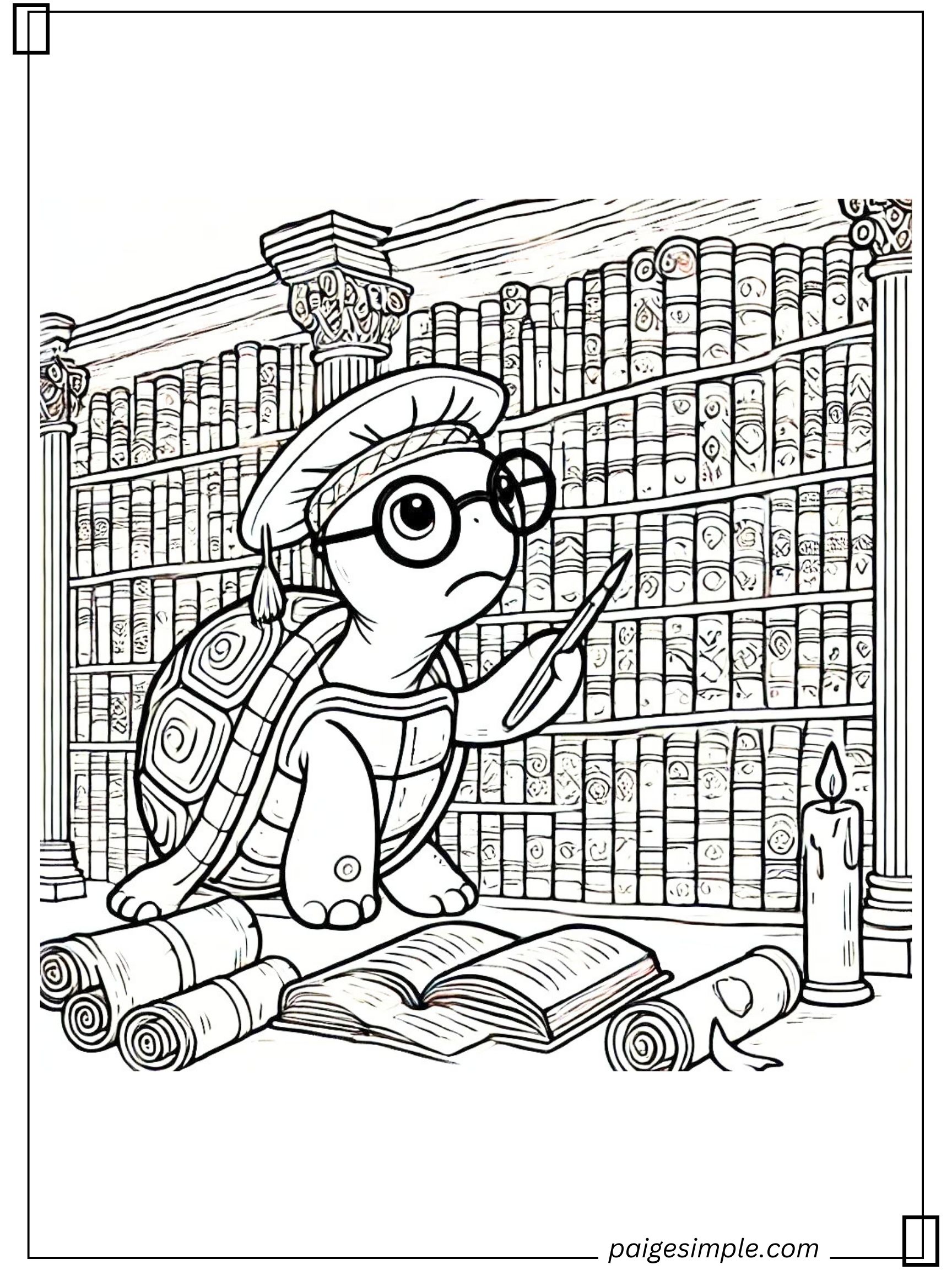 Turtle Coloring Page 45