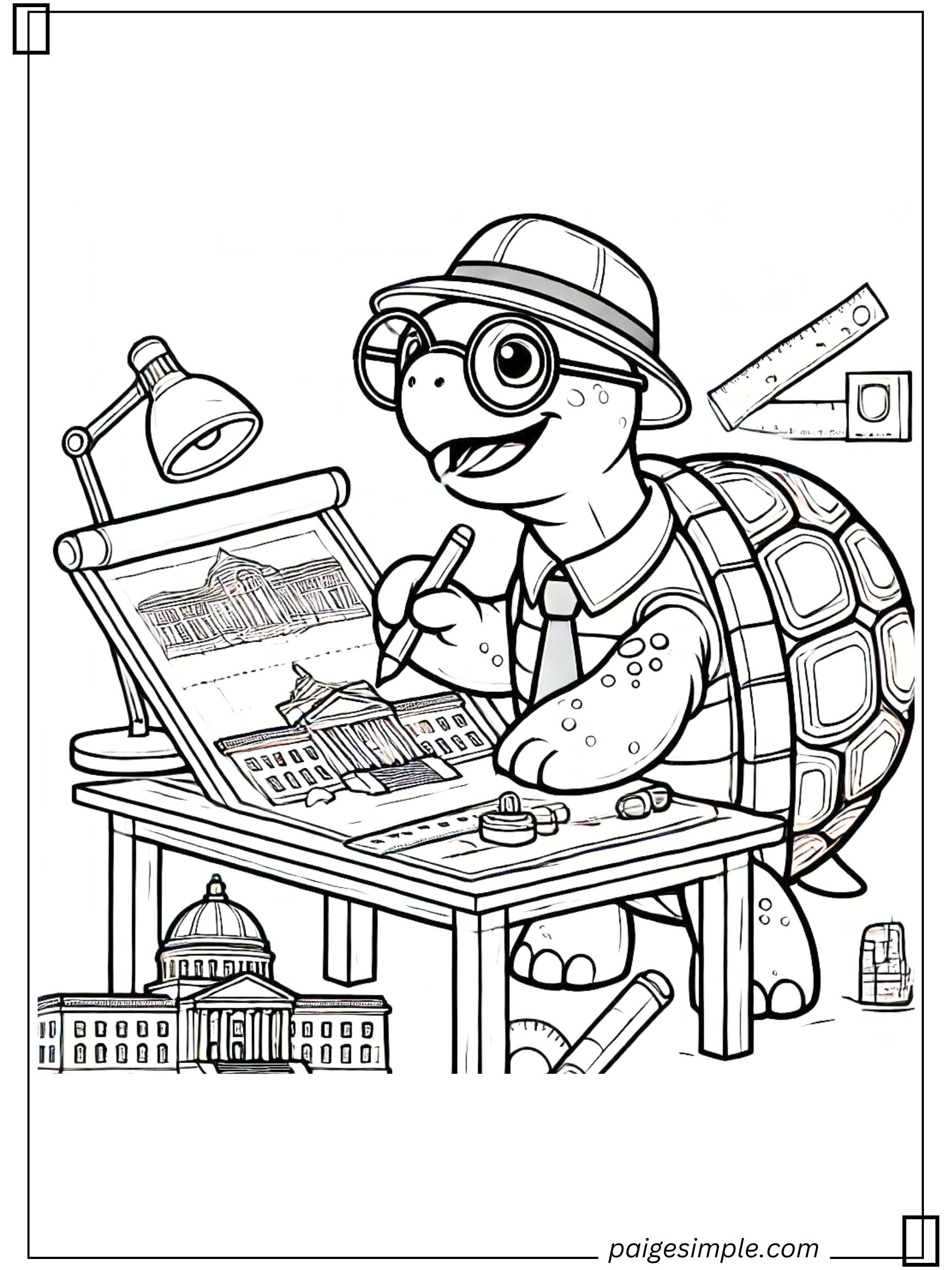 Turtle Coloring Page 48