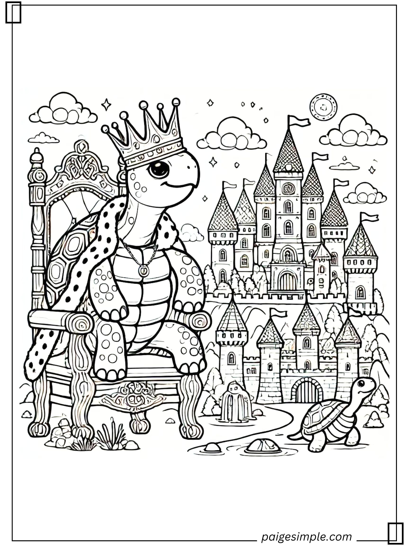 Turtle Coloring Page 49