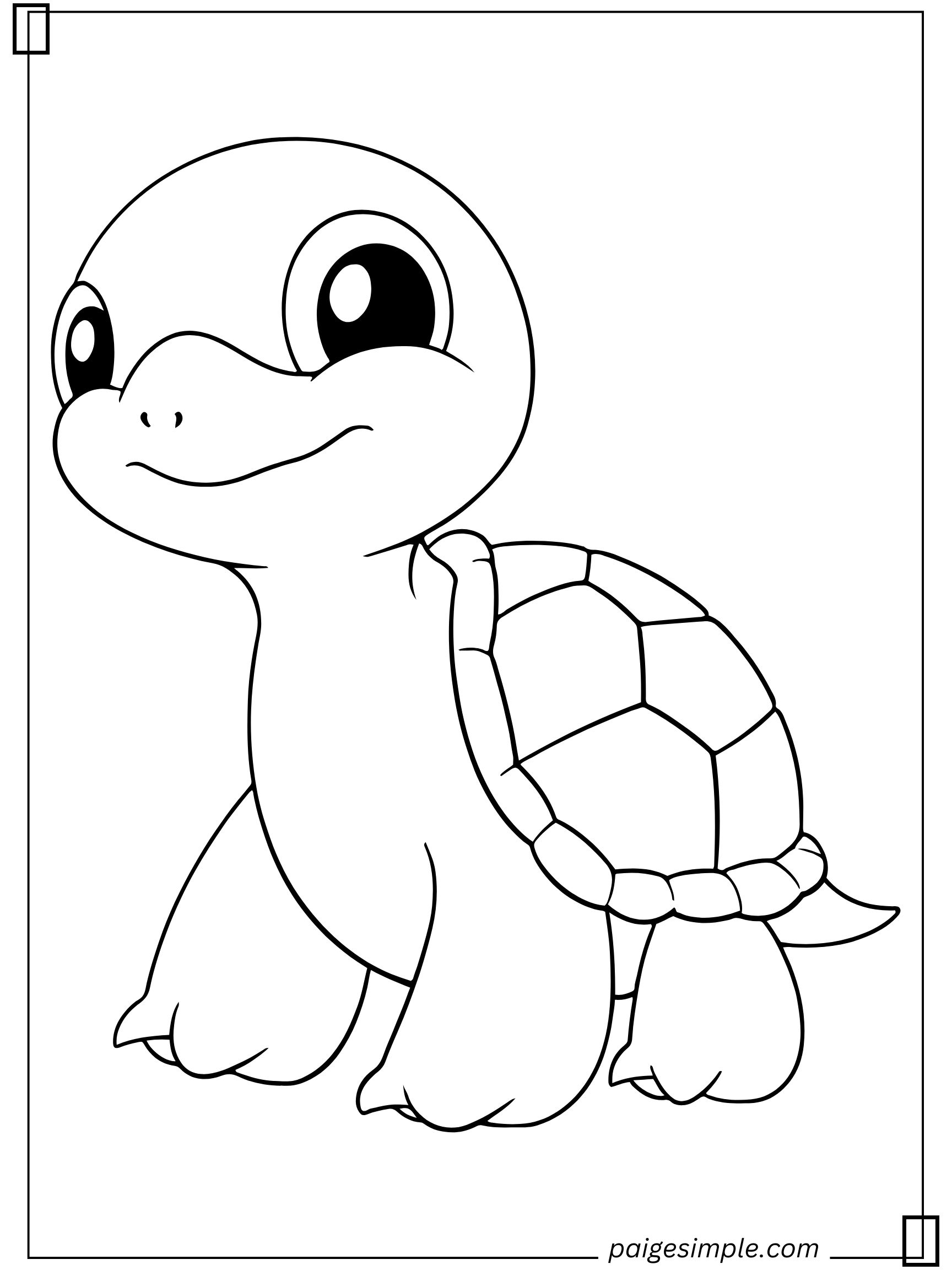 Turtle Coloring Page 5