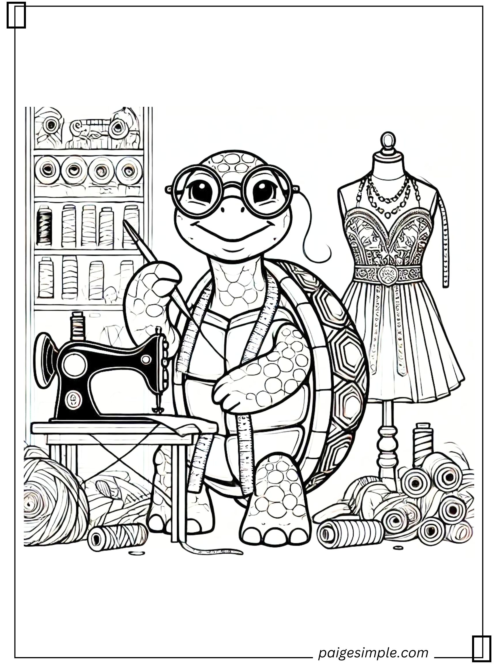 Turtle Coloring Page 50