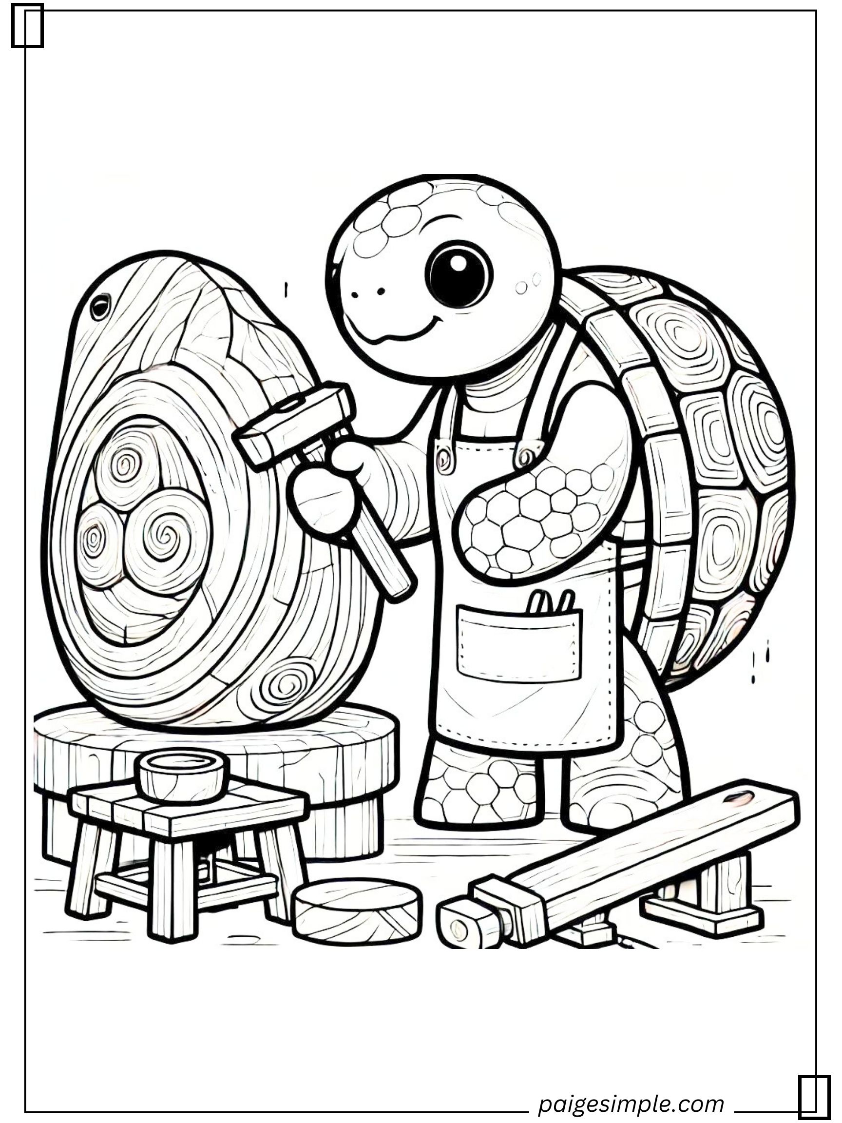 Turtle Coloring Page 52