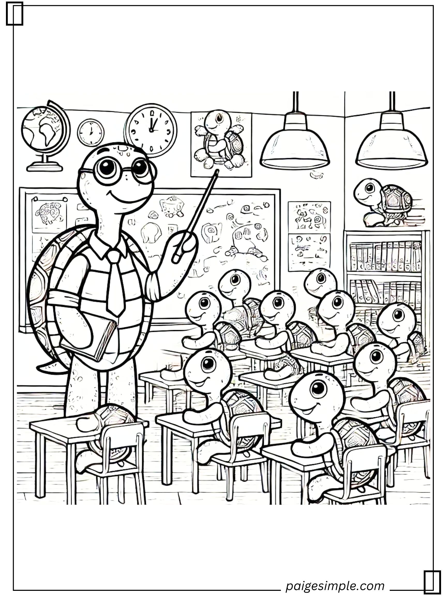 Turtle Coloring Page 54