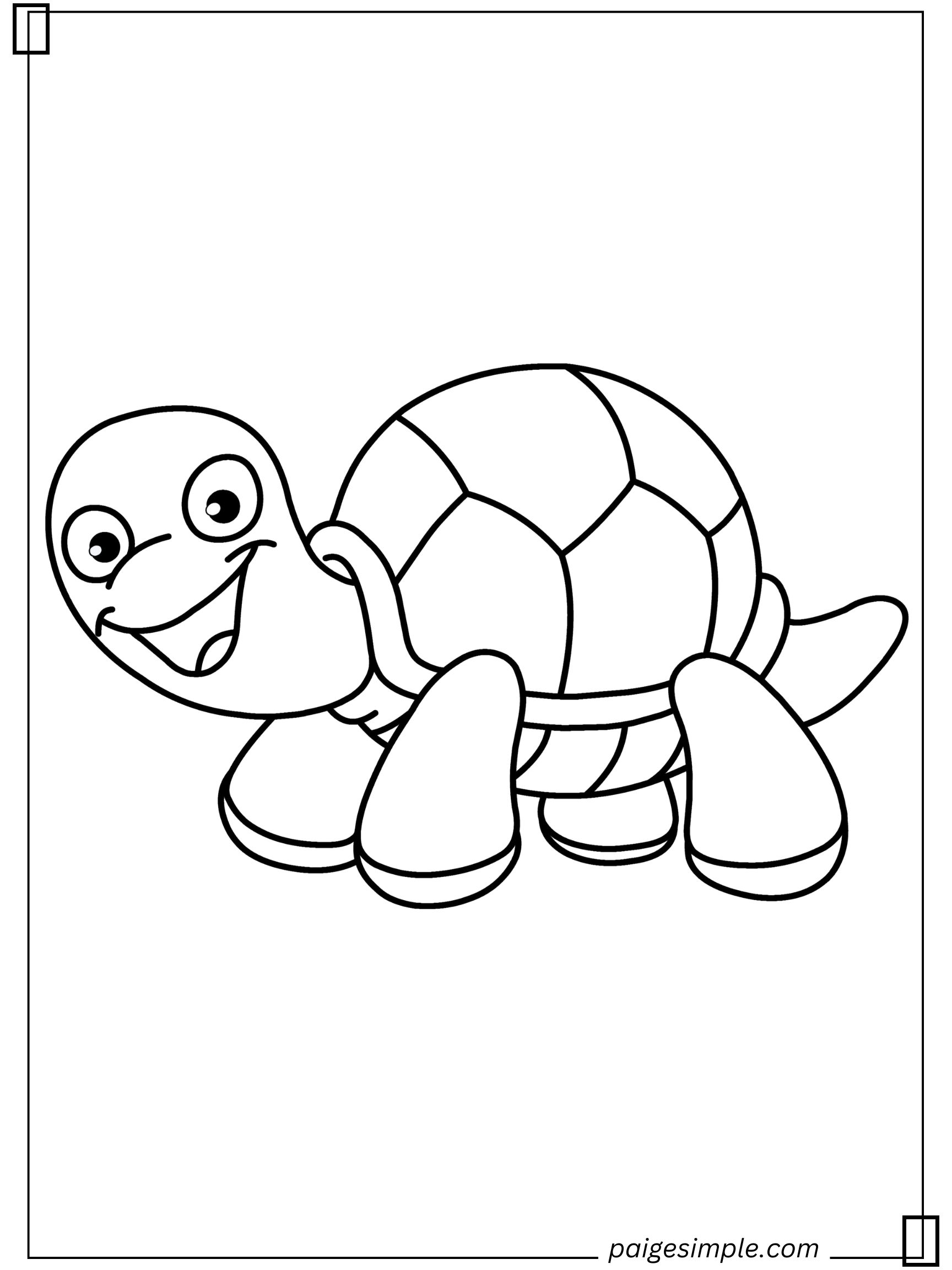 Turtle Coloring Page 7