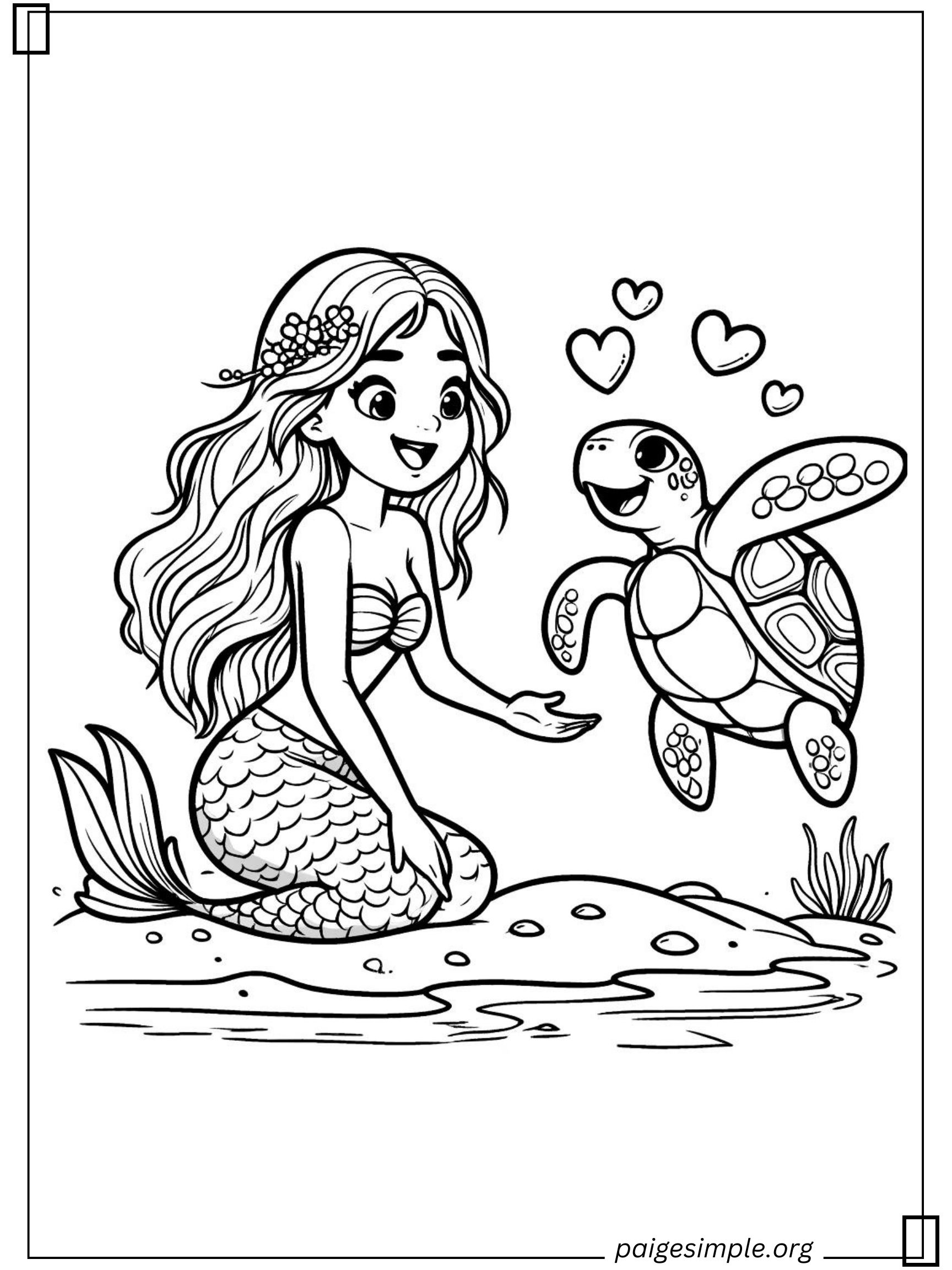 Mermaid Coloring Page 23