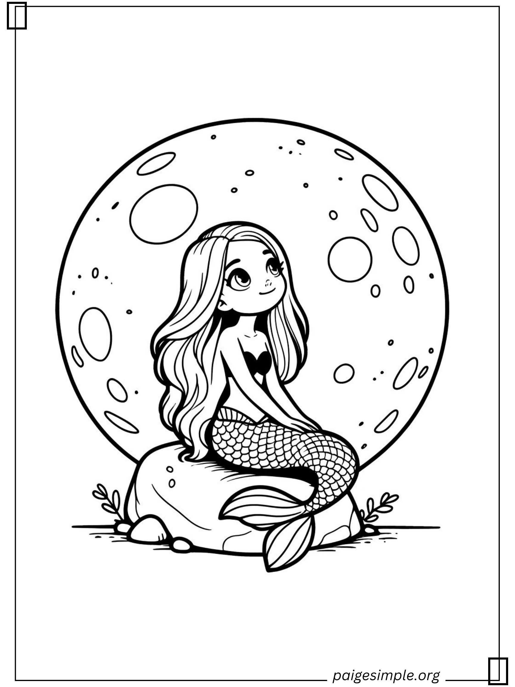 Mermaid Coloring Page 27