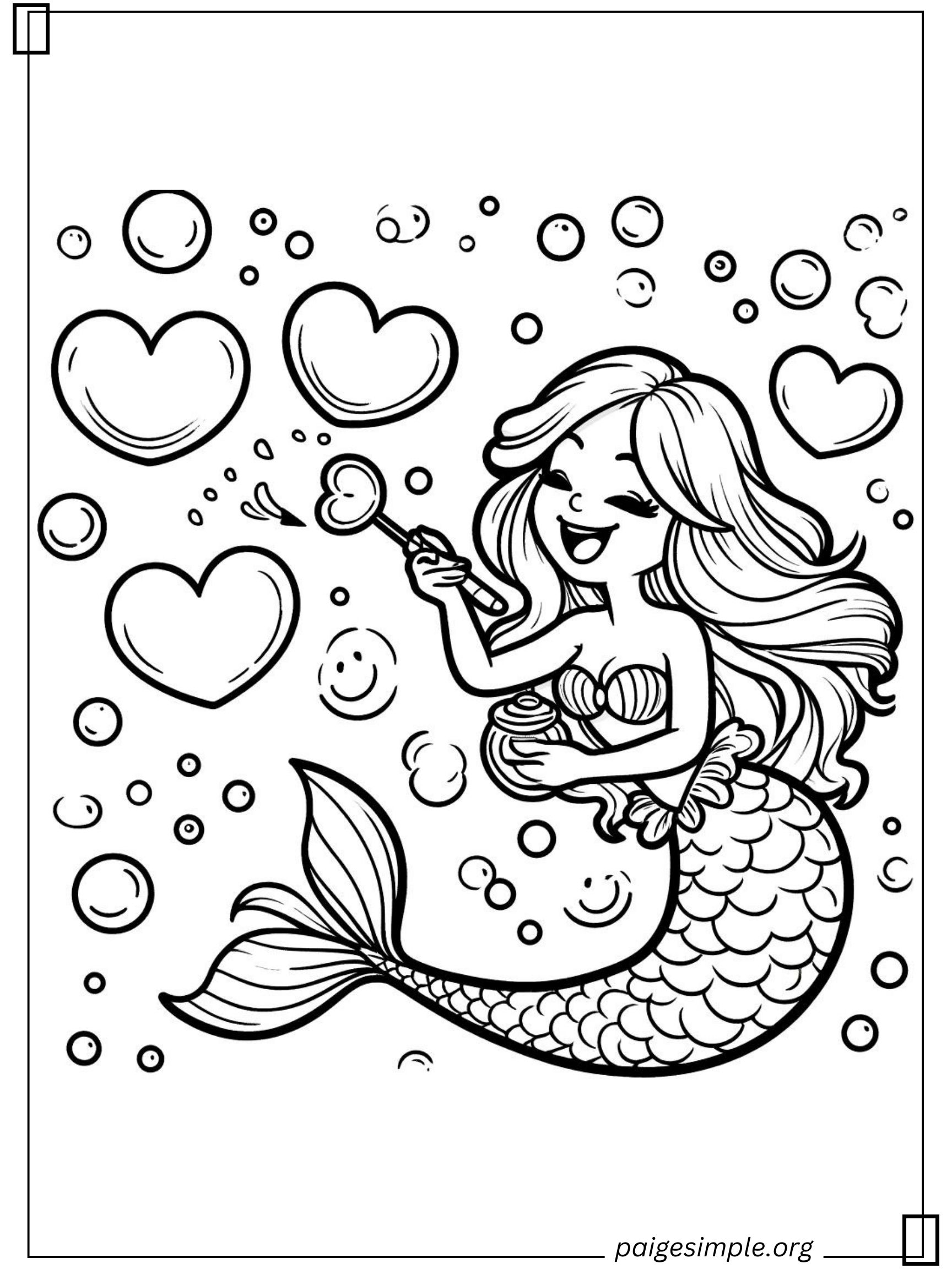 Mermaid Coloring Page 37