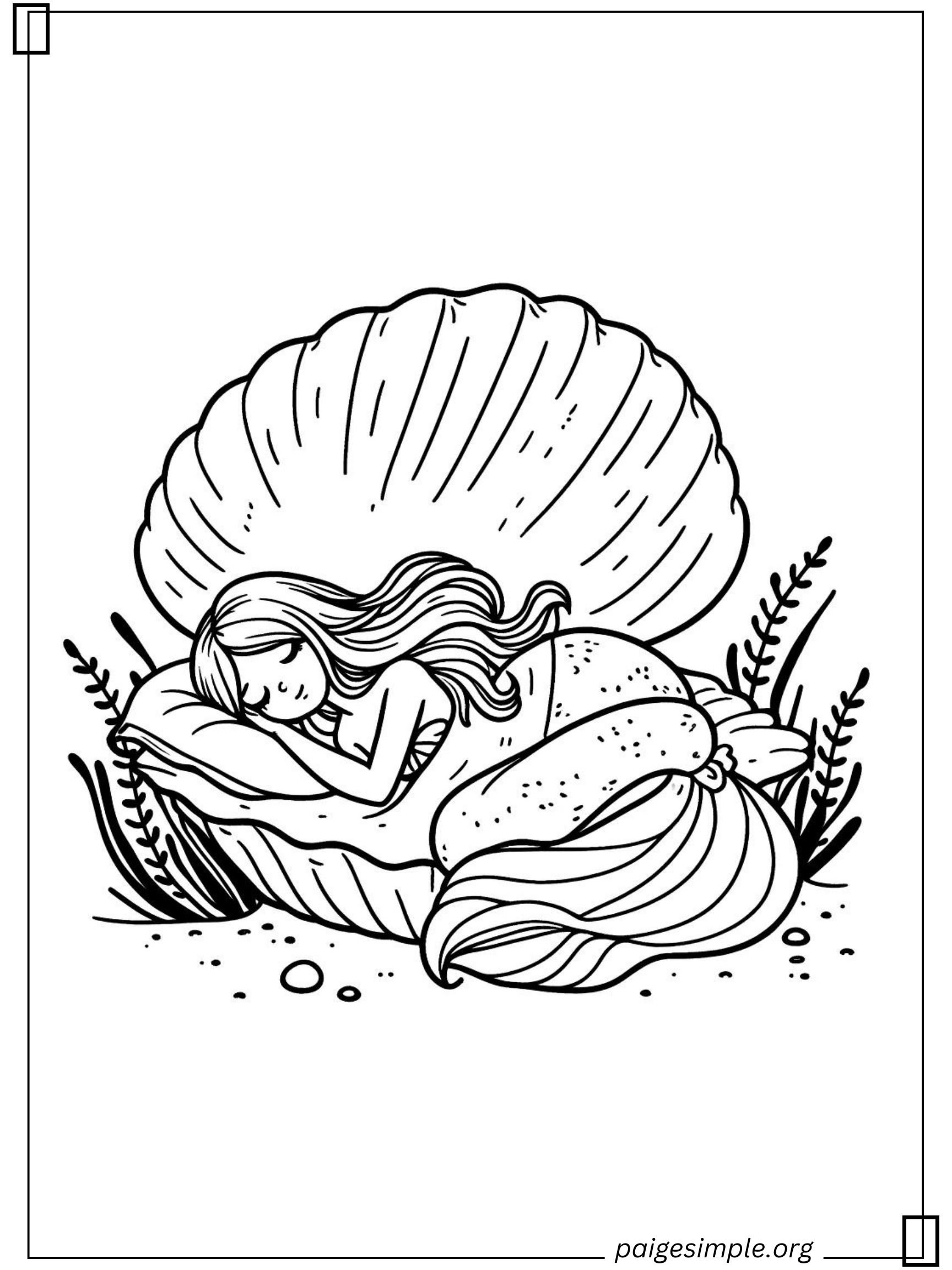 Mermaid Coloring Page 38