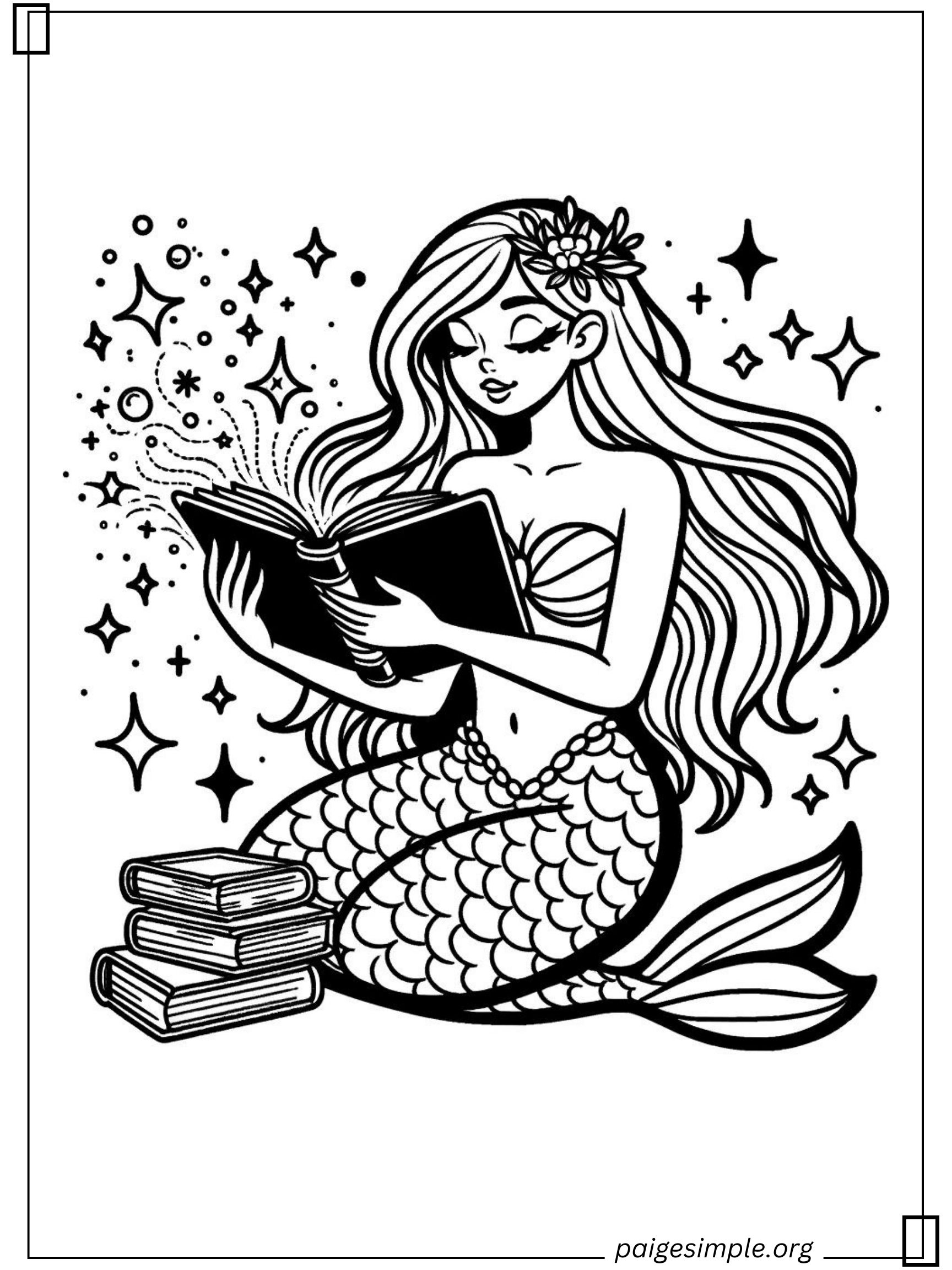 Mermaid Coloring Page 41