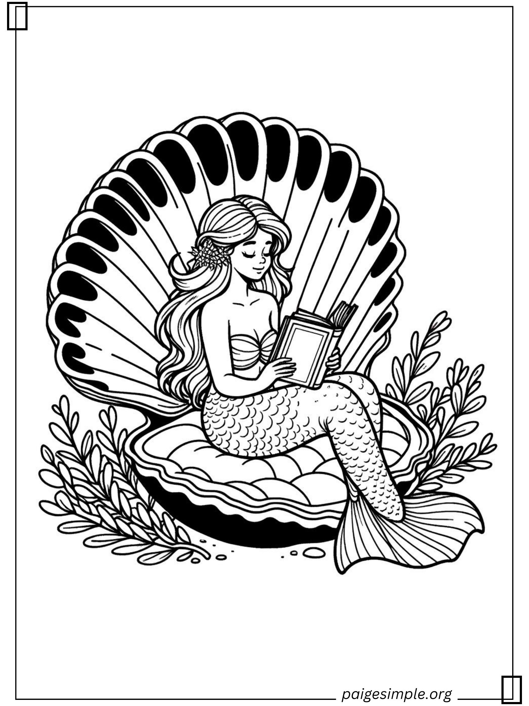 Mermaid Coloring Page 43