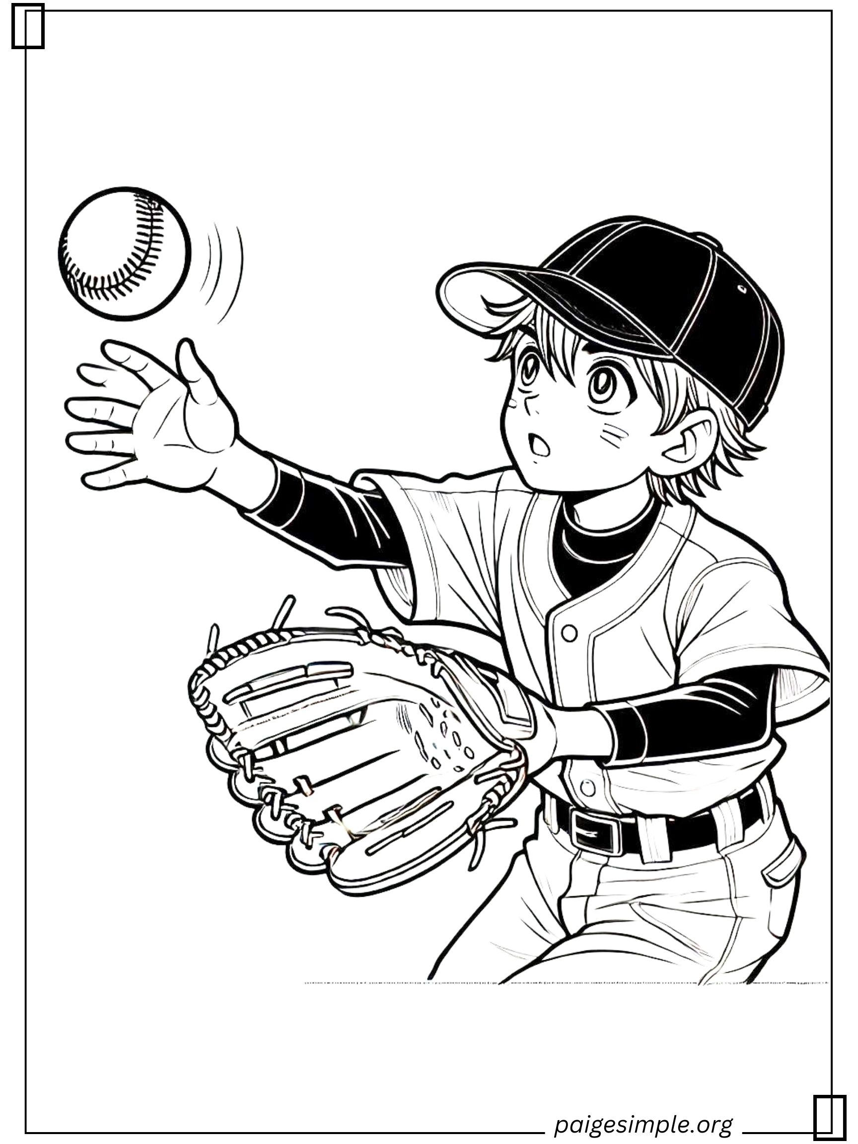 Baseball Coloring Page 11