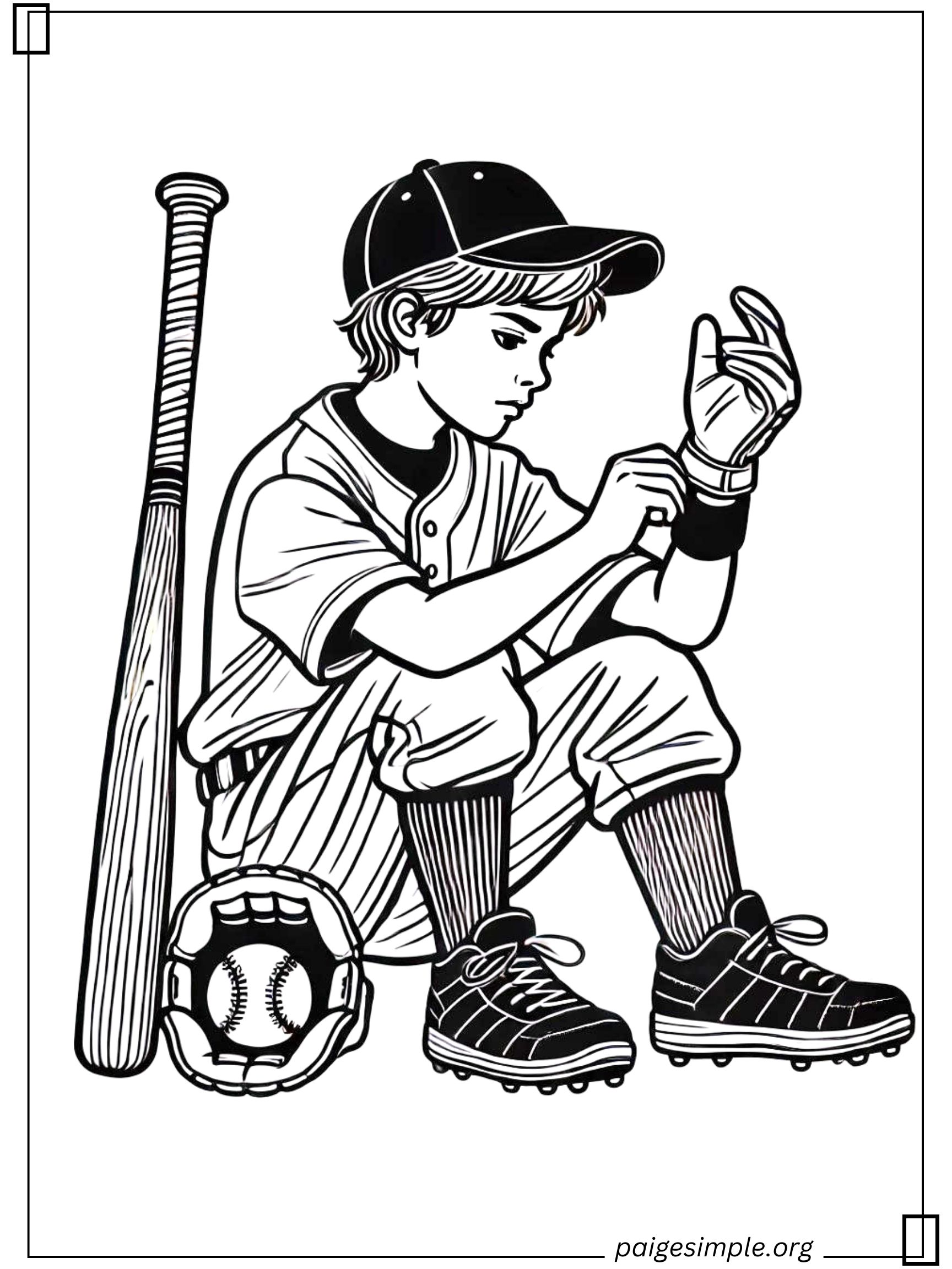 Baseball Coloring Page 16