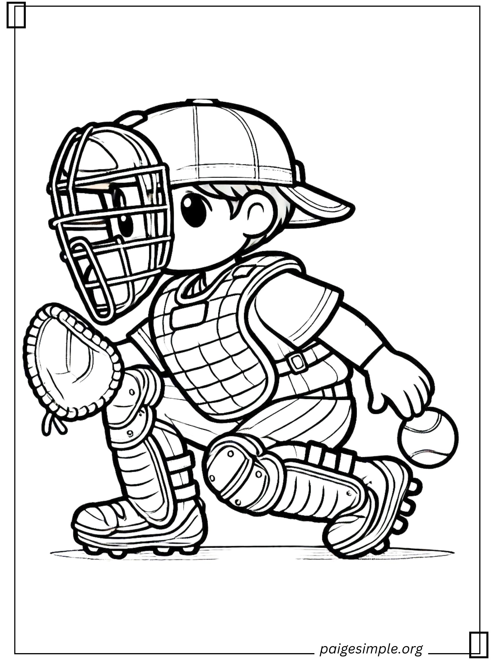 Baseball Coloring Page 18