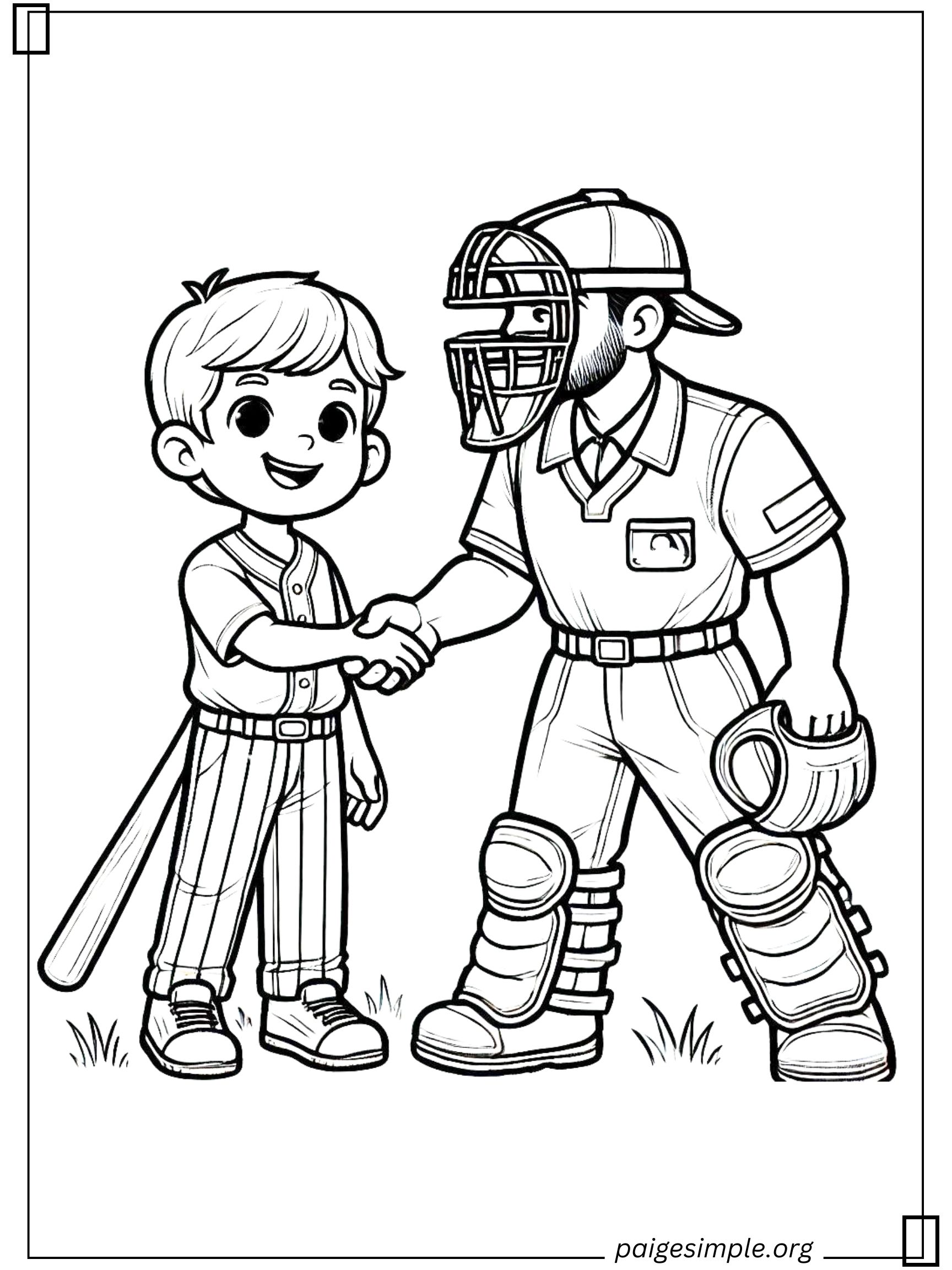 Baseball Coloring Page 19