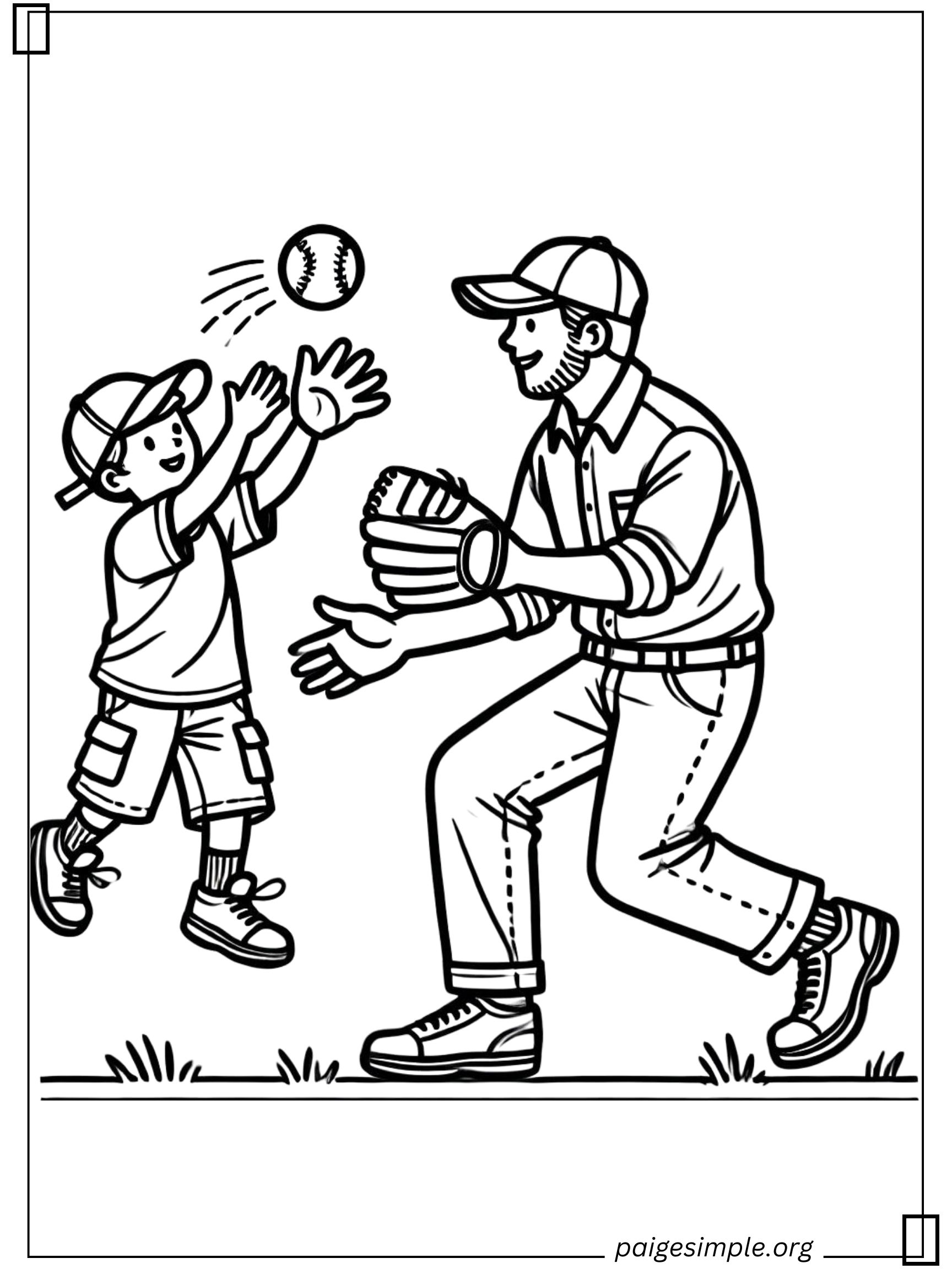 Baseball Coloring Page 23