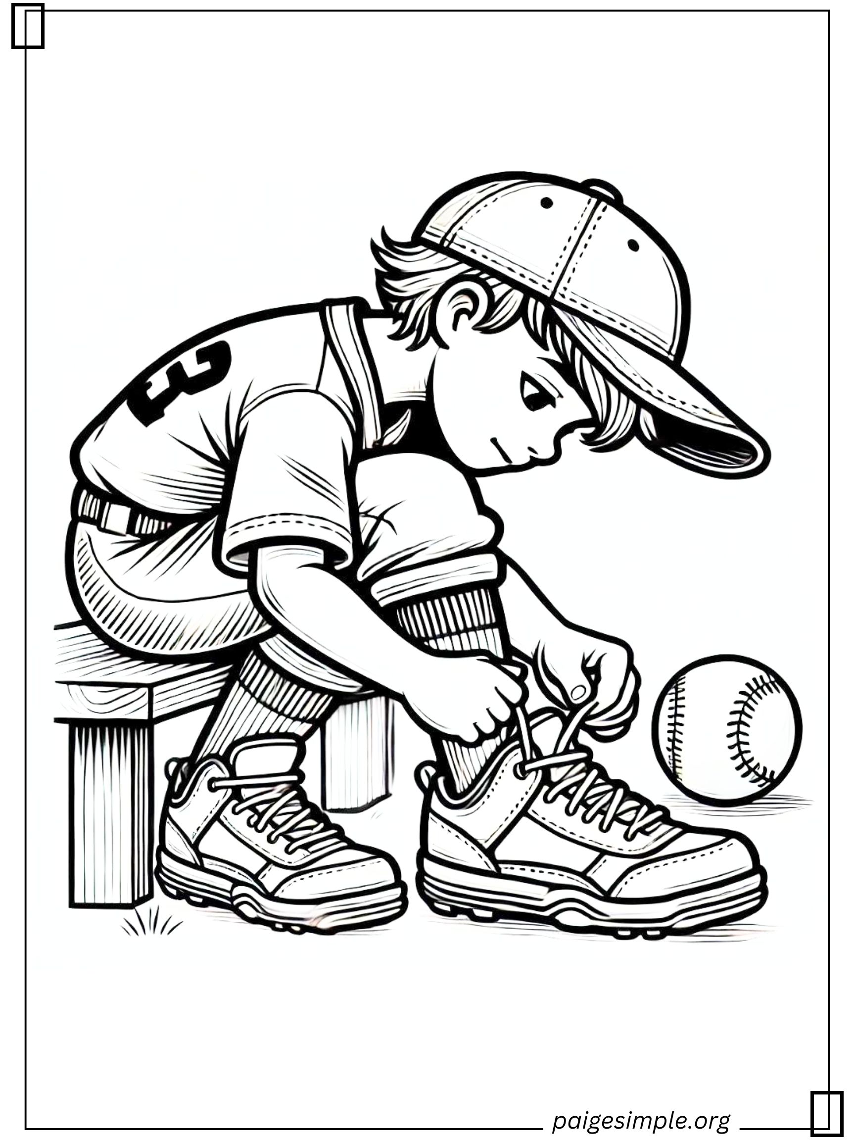 Baseball Coloring Page 27