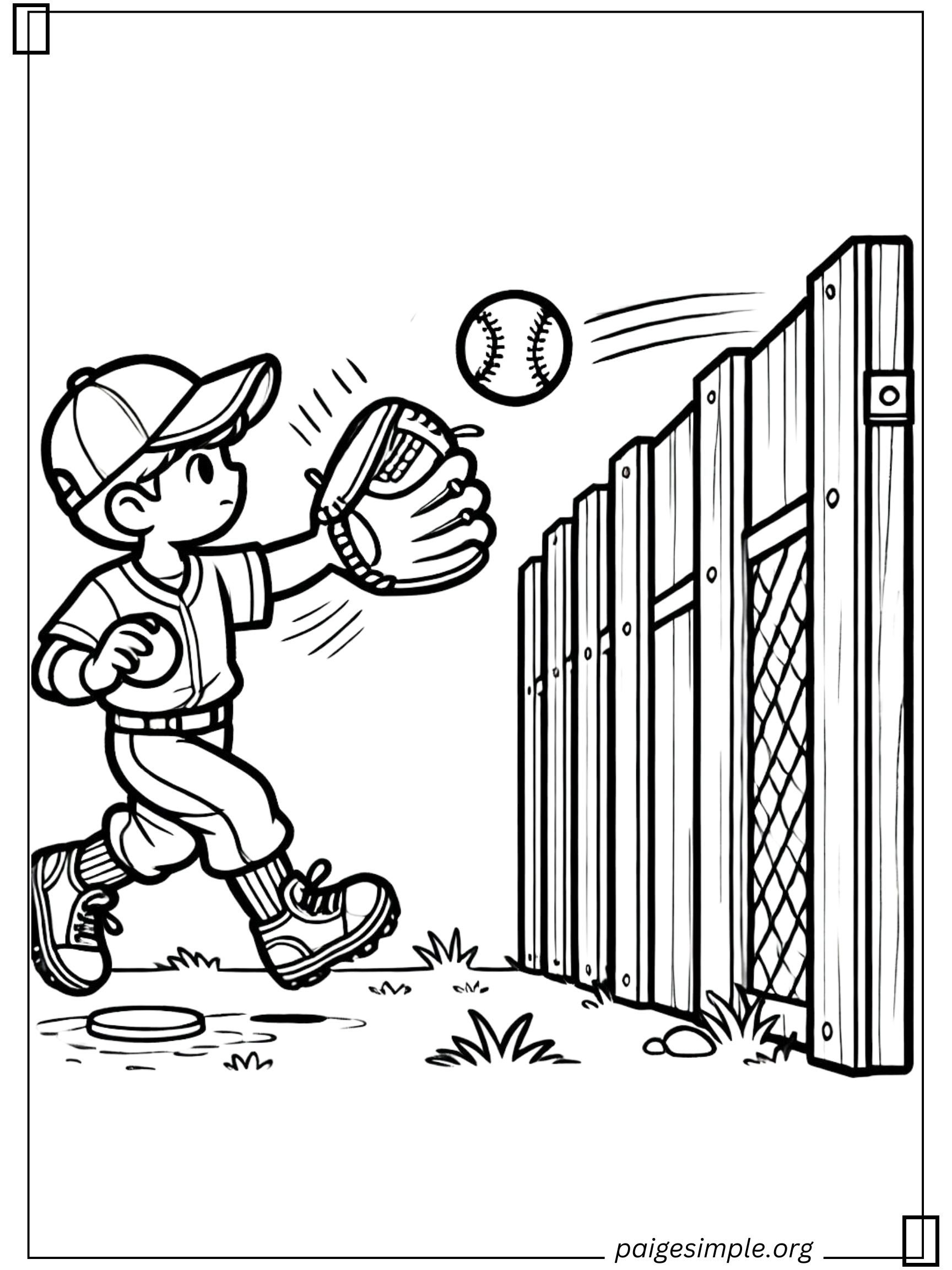 Baseball Coloring Page 28