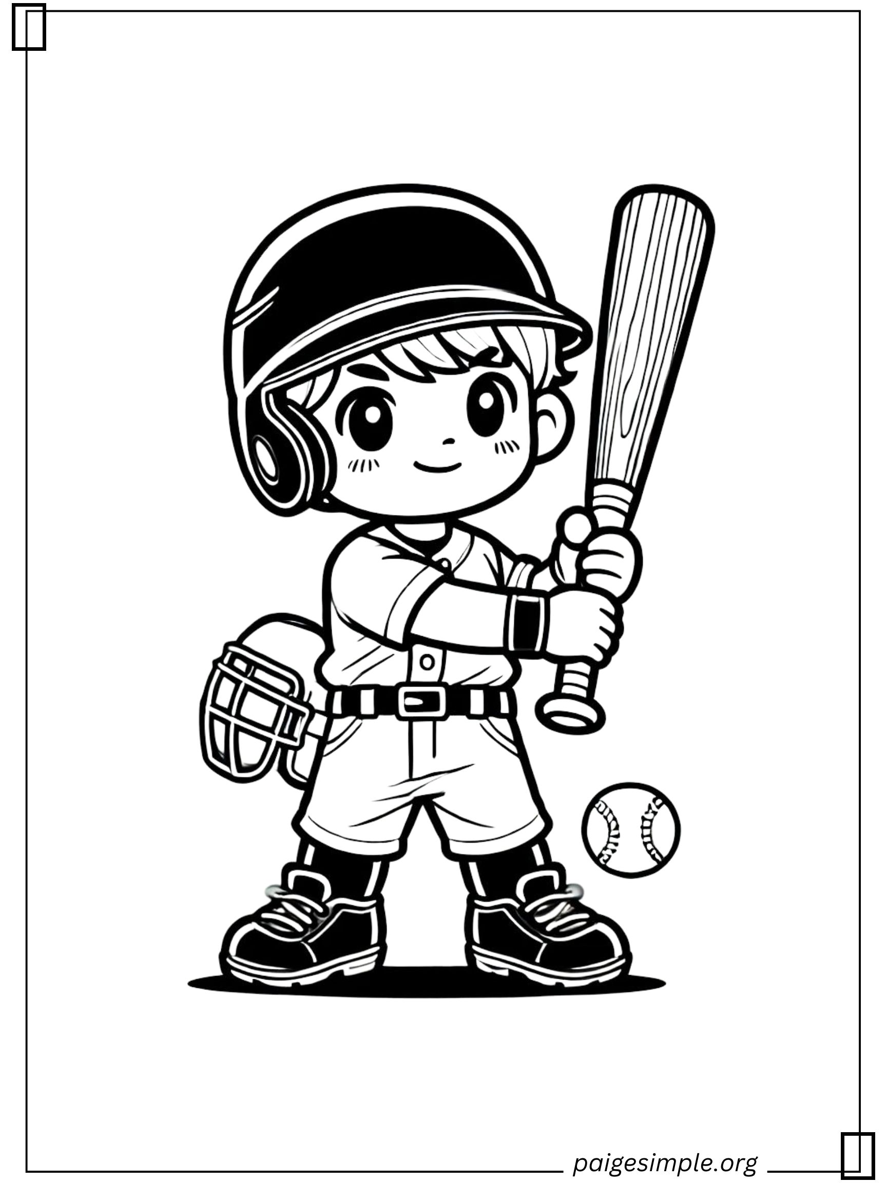 Baseball Coloring Page 29