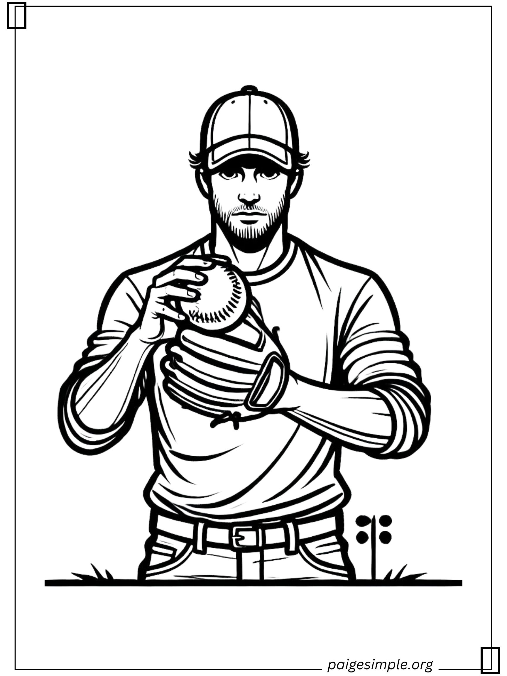 Baseball Coloring Page 30