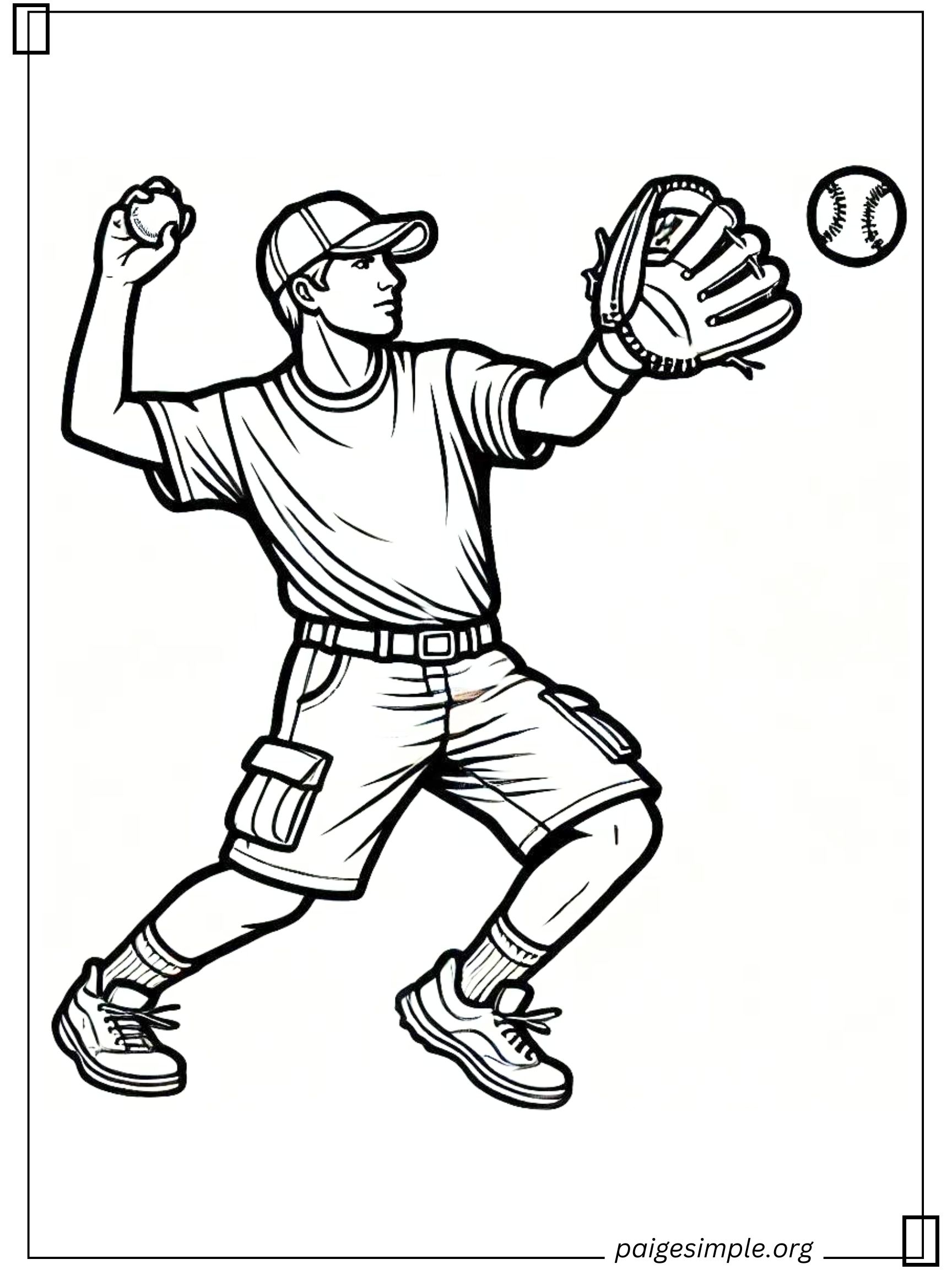 Baseball Coloring Page 31