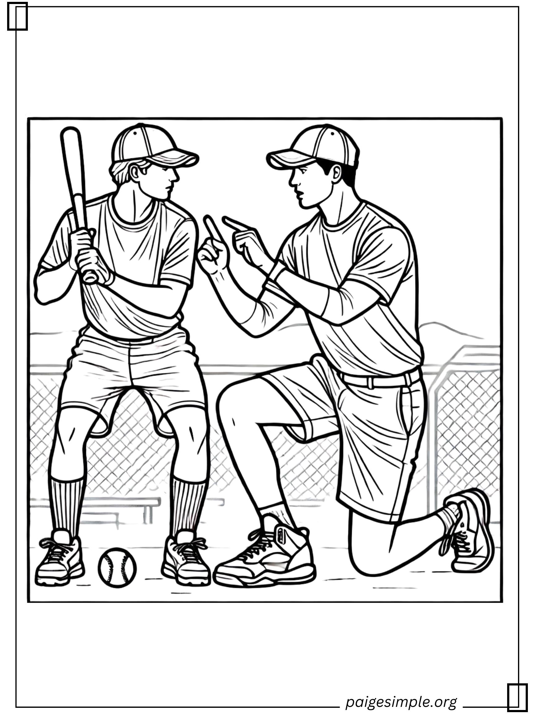 Baseball Coloring Page 32