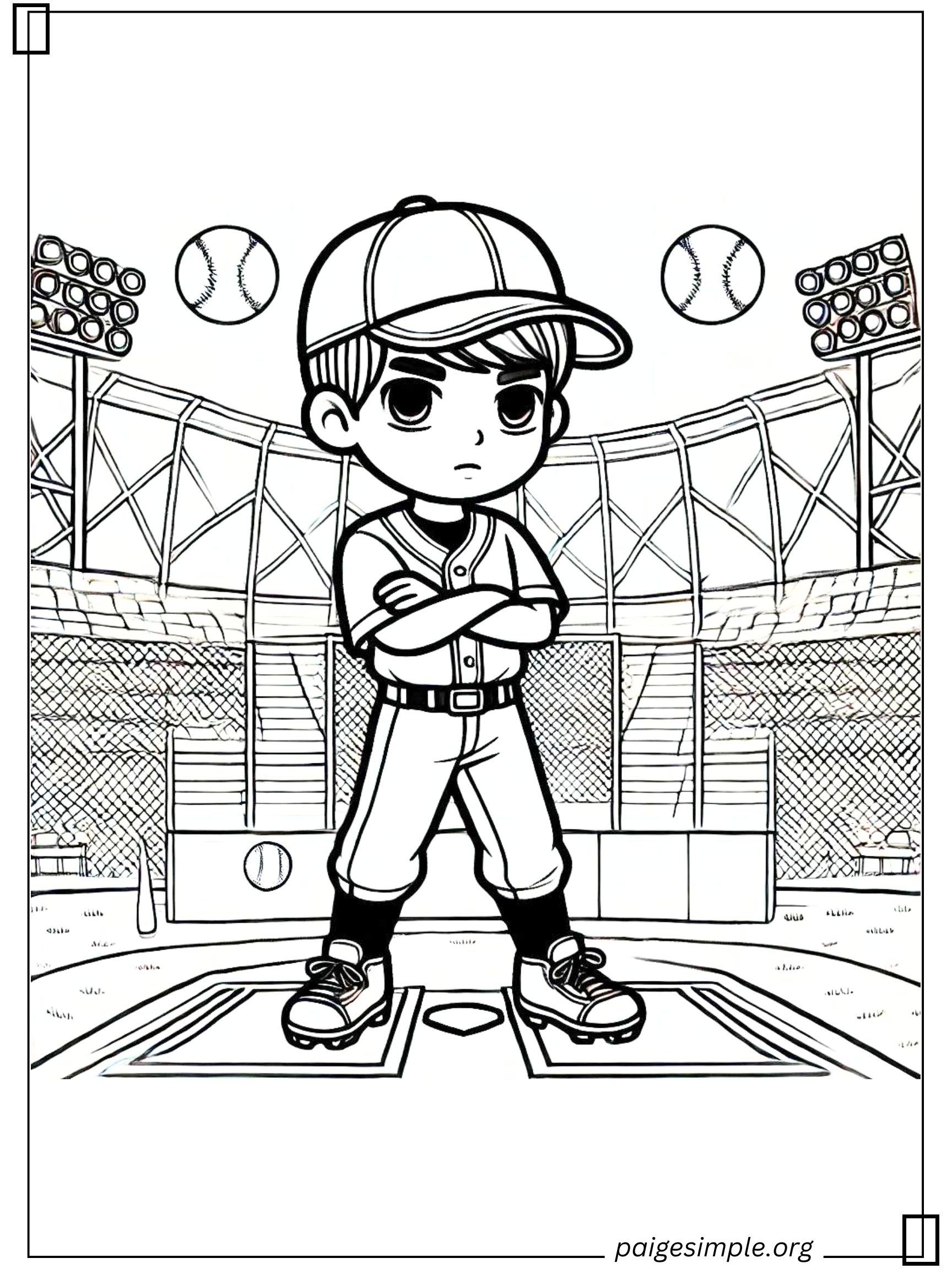 Baseball Coloring Page 33