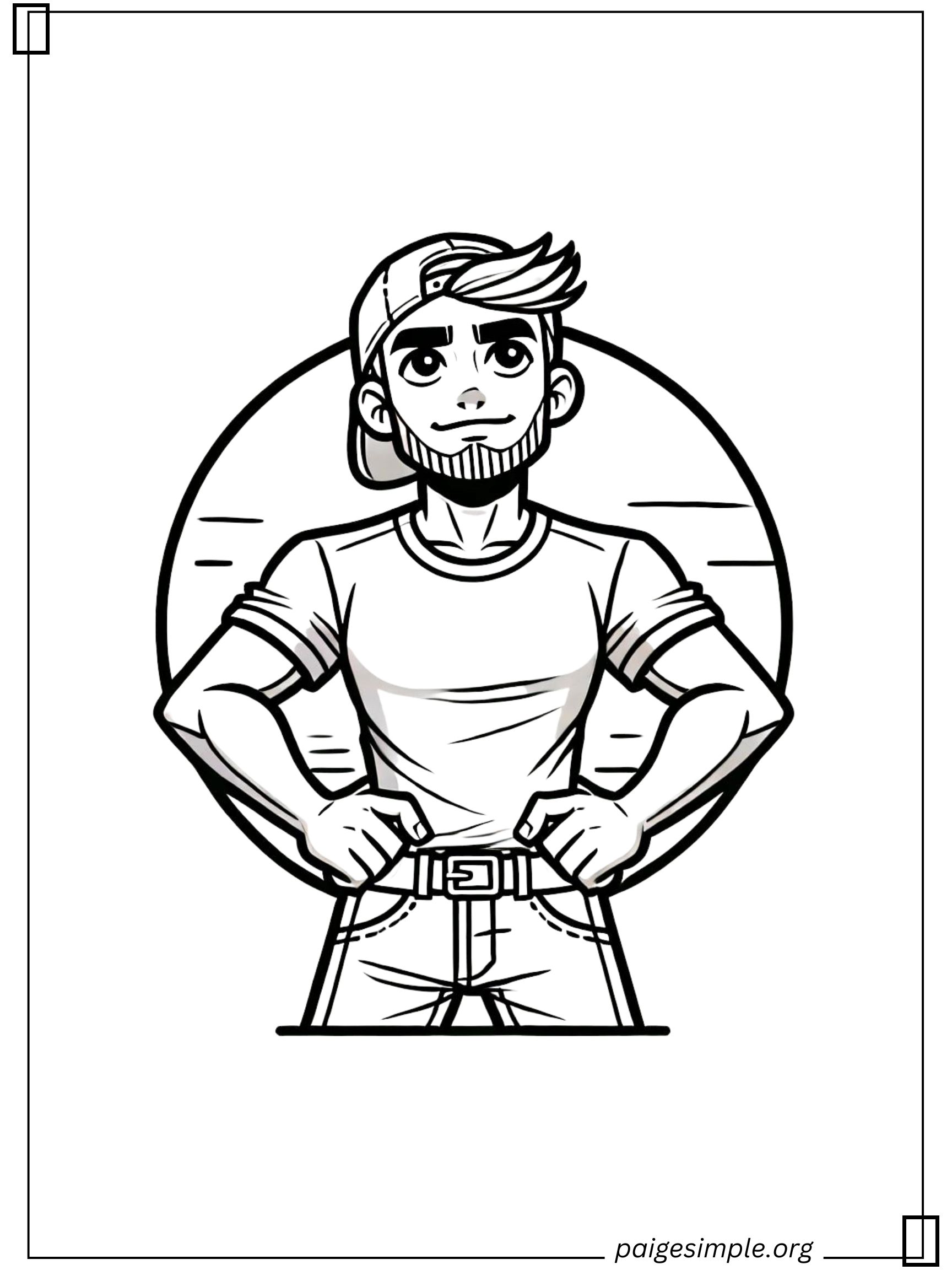 Baseball Coloring Page 34