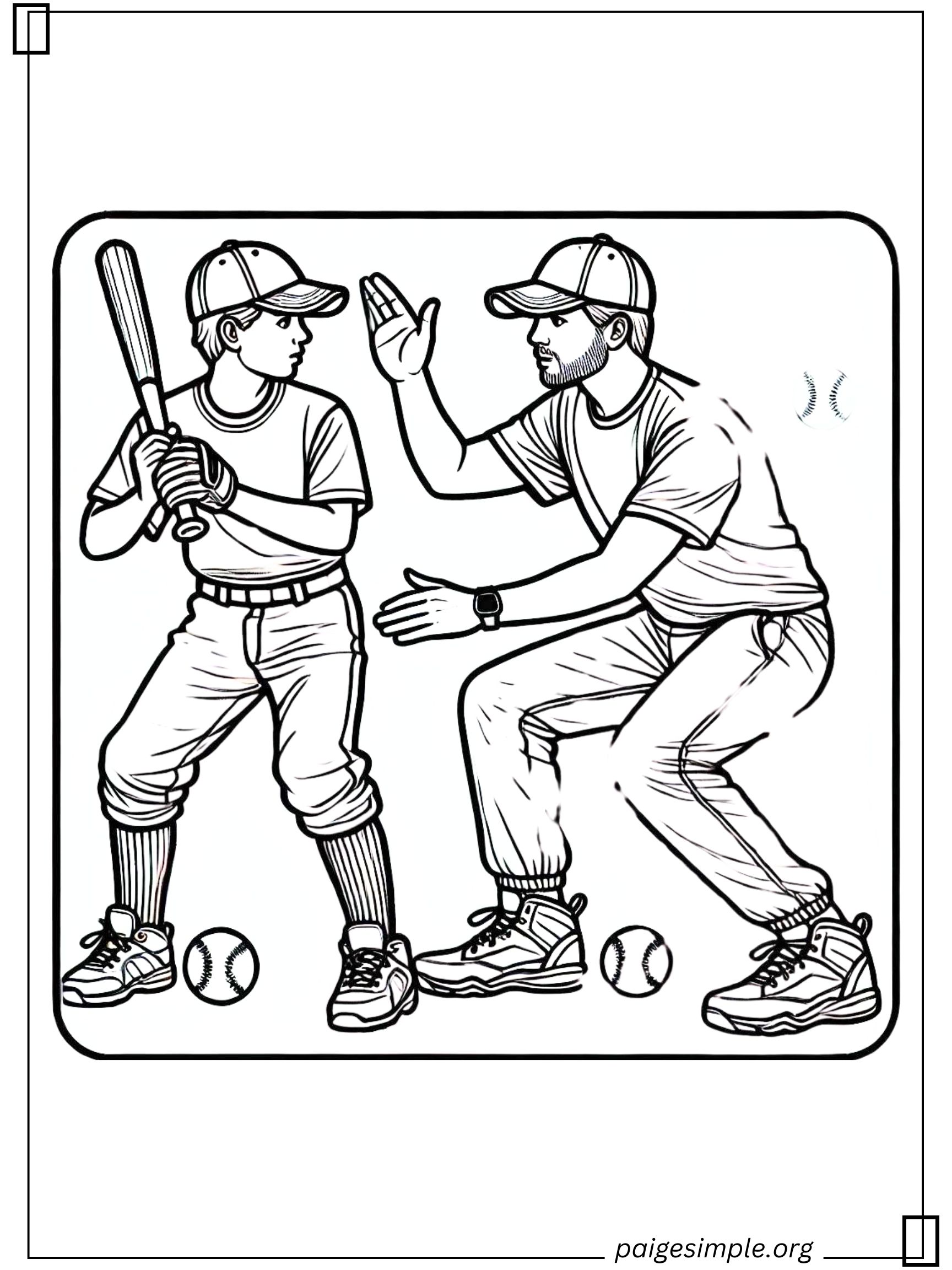 Baseball Coloring Page 35