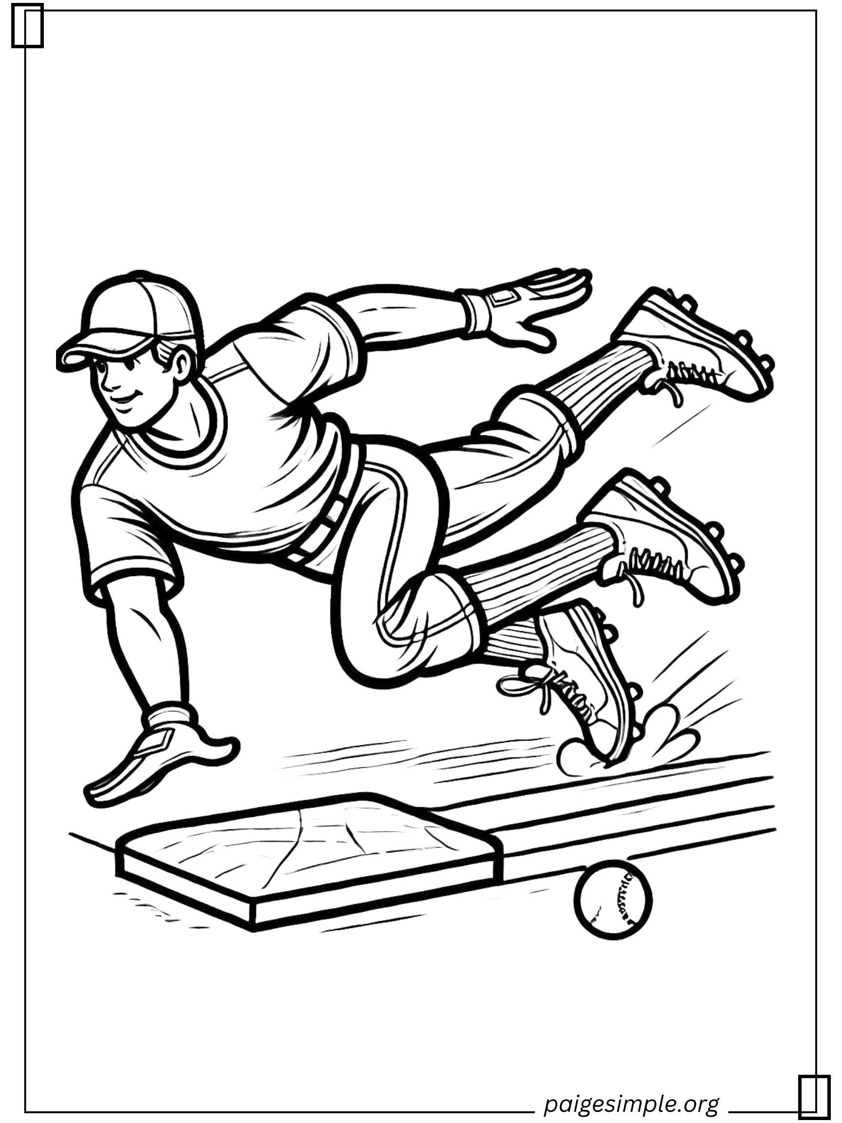 Baseball Coloring Page 36