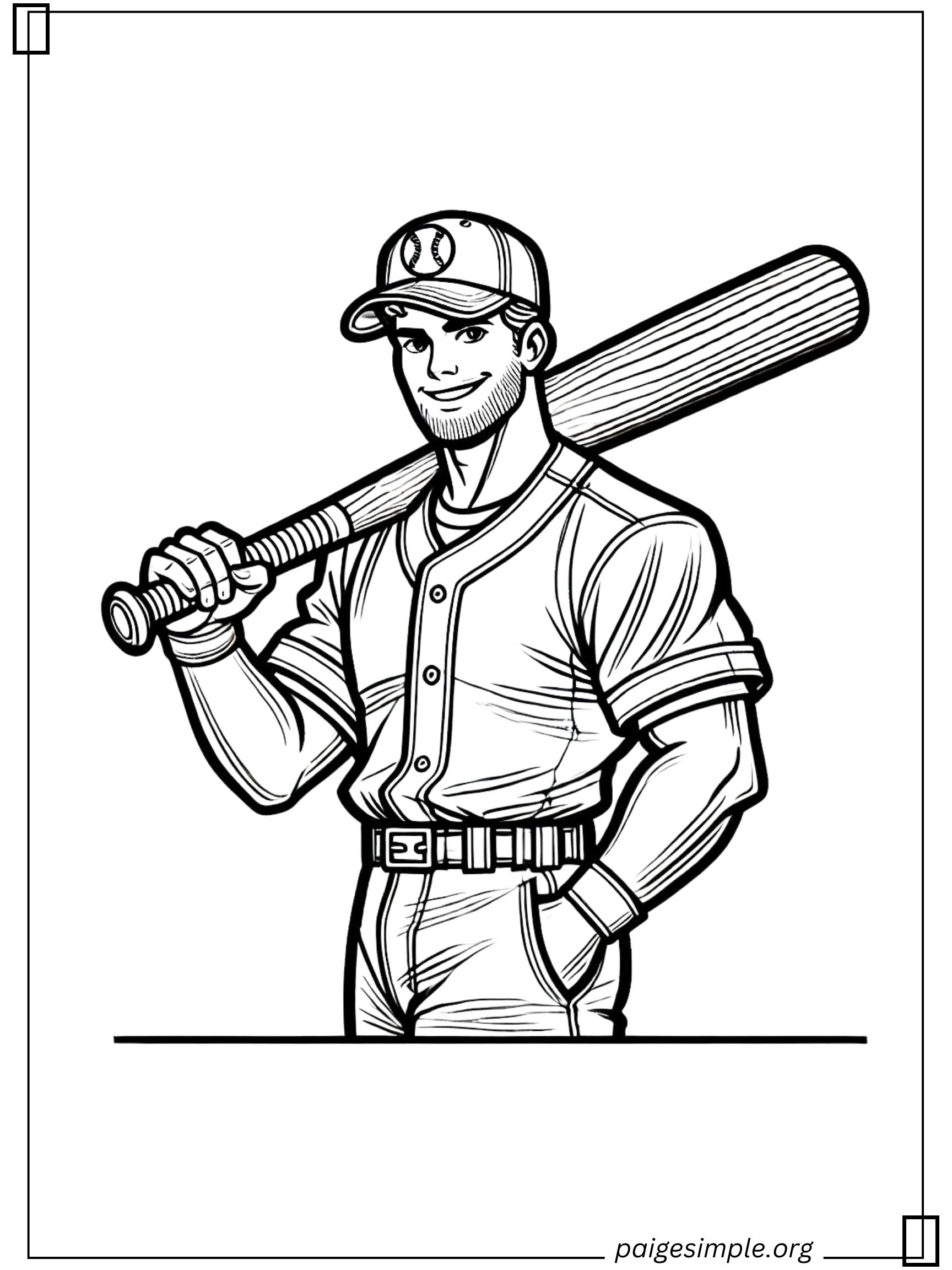 Baseball Coloring Page 37