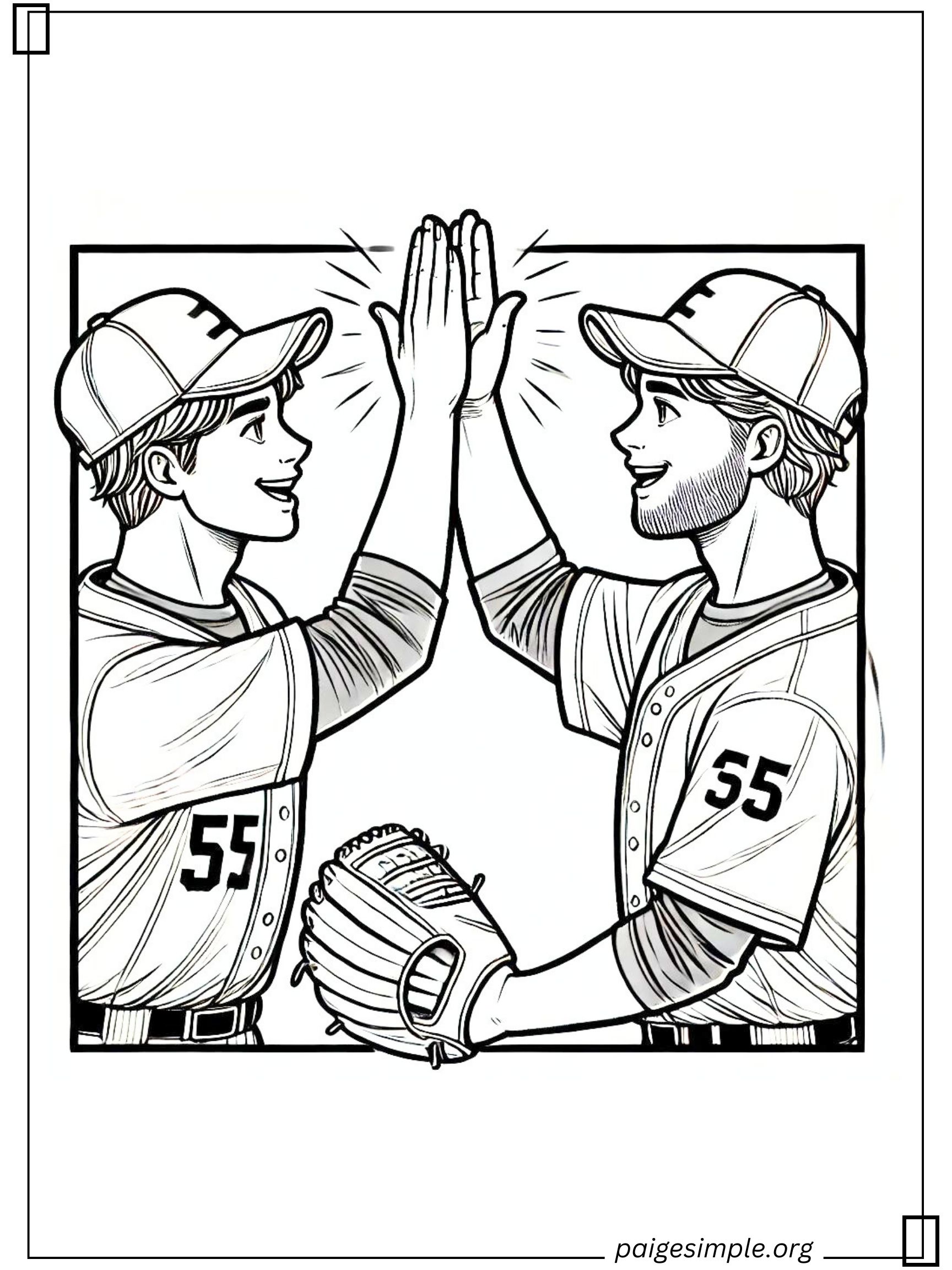 Baseball Coloring Page 39