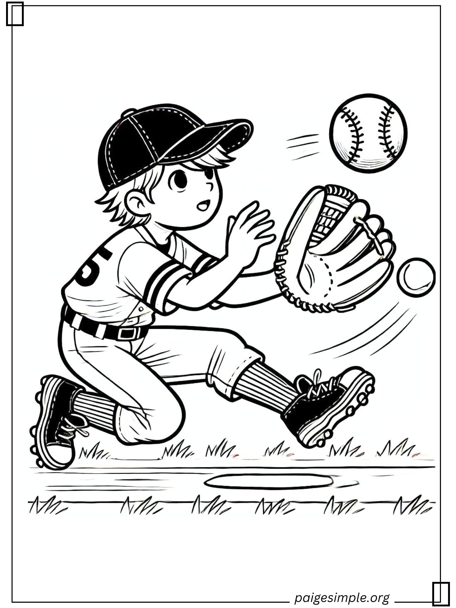 Baseball Coloring Page 40