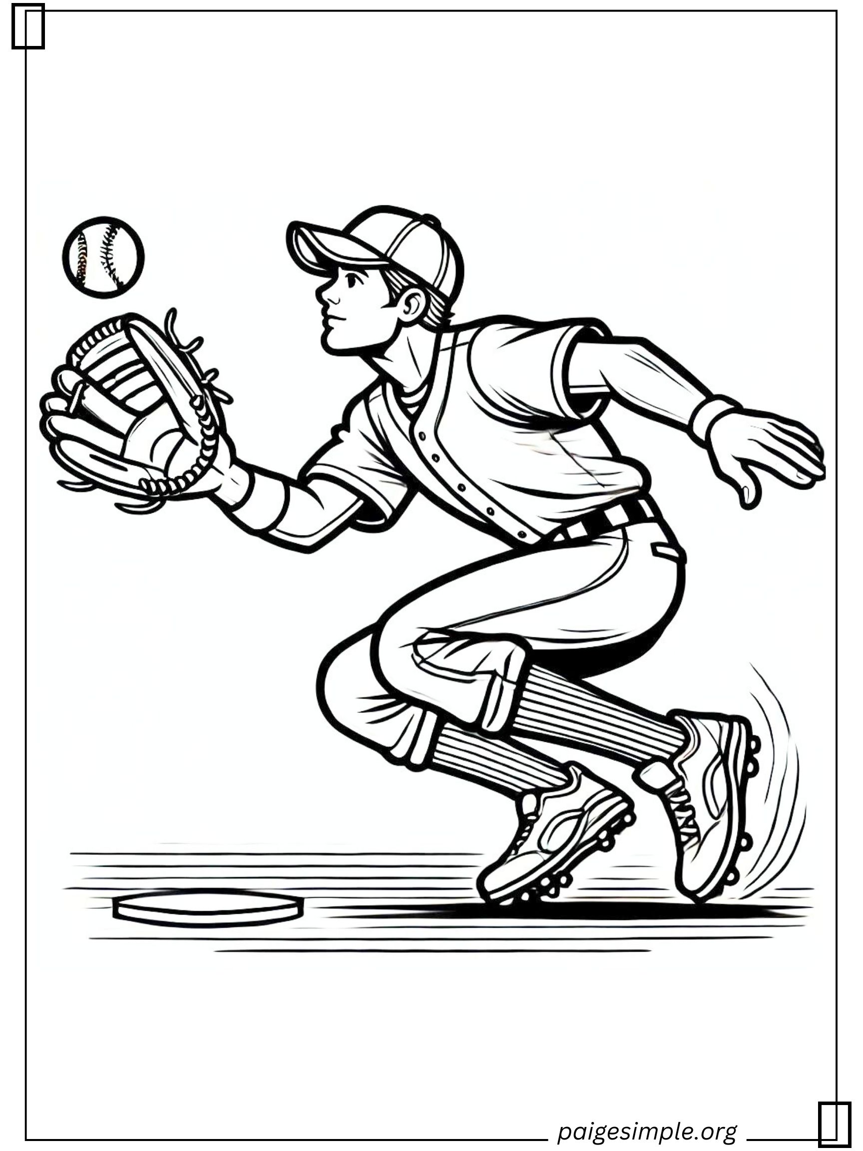 Baseball Coloring Page 45