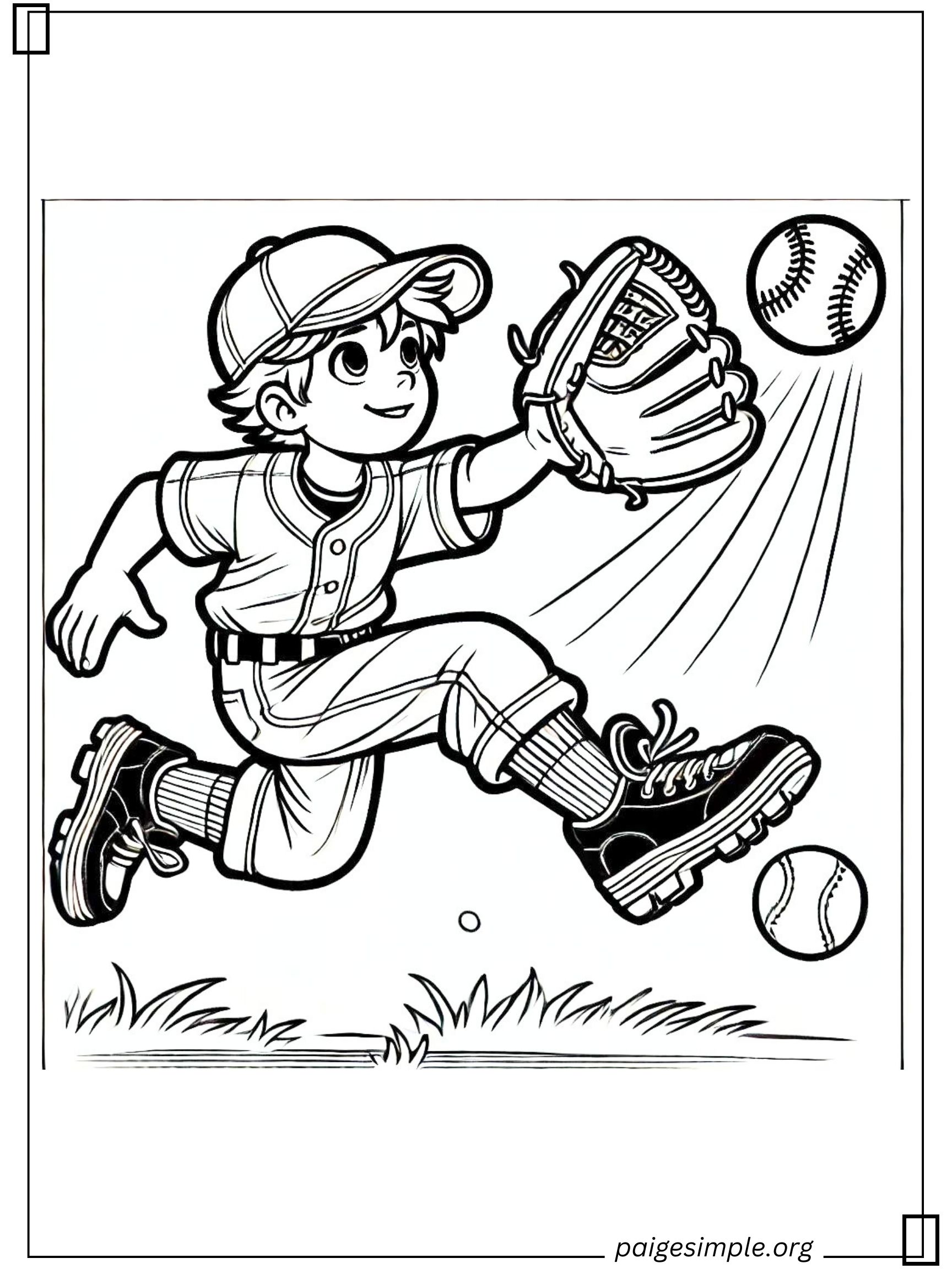 Baseball Coloring Page 49