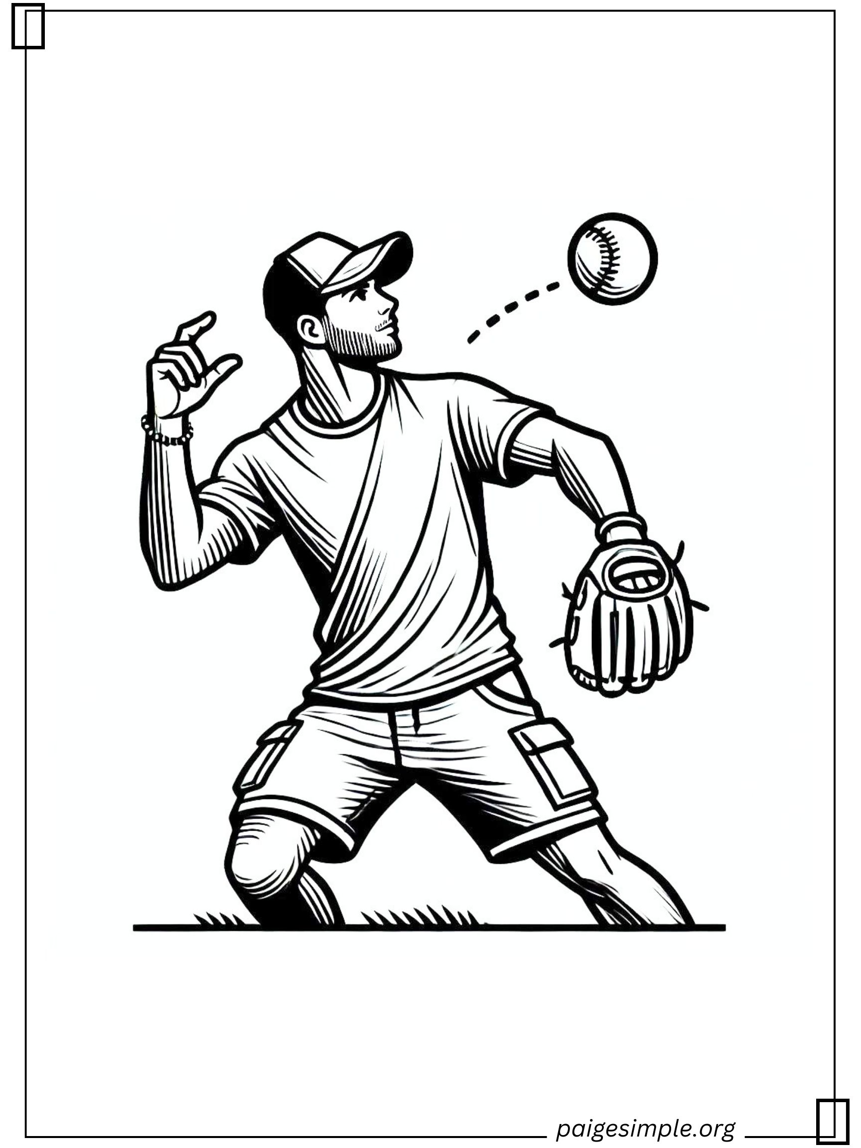 Baseball Coloring Page 50