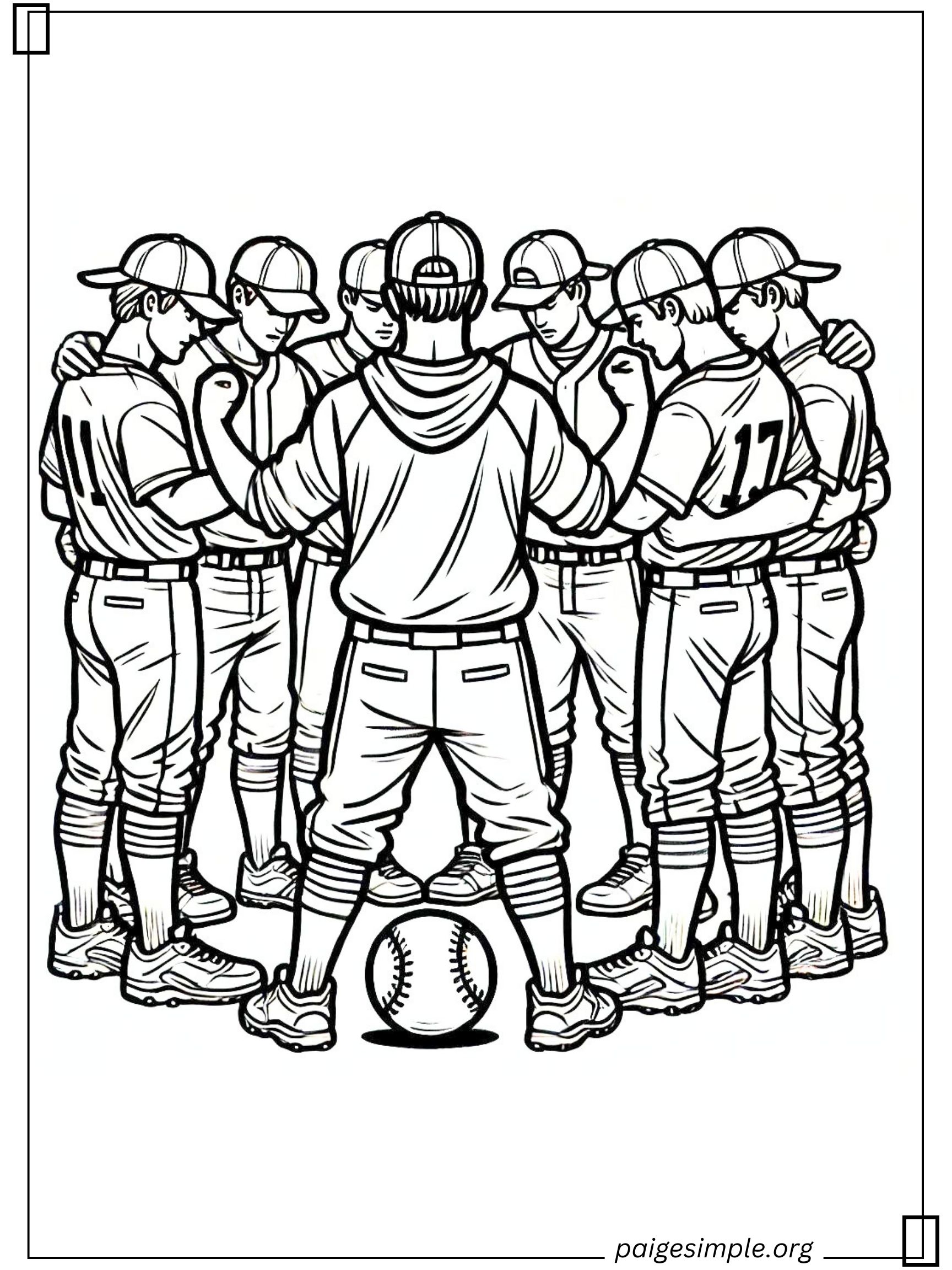 Baseball Coloring Page 51