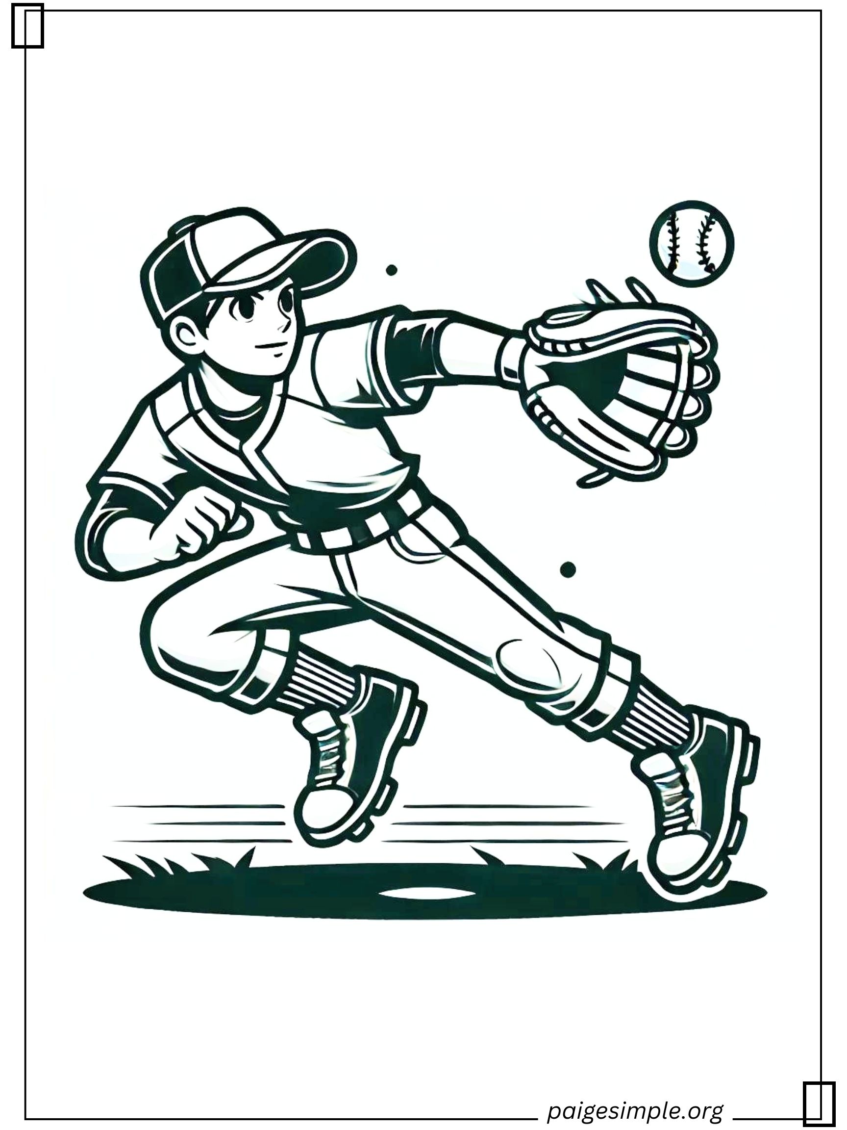 Baseball Coloring Page 52