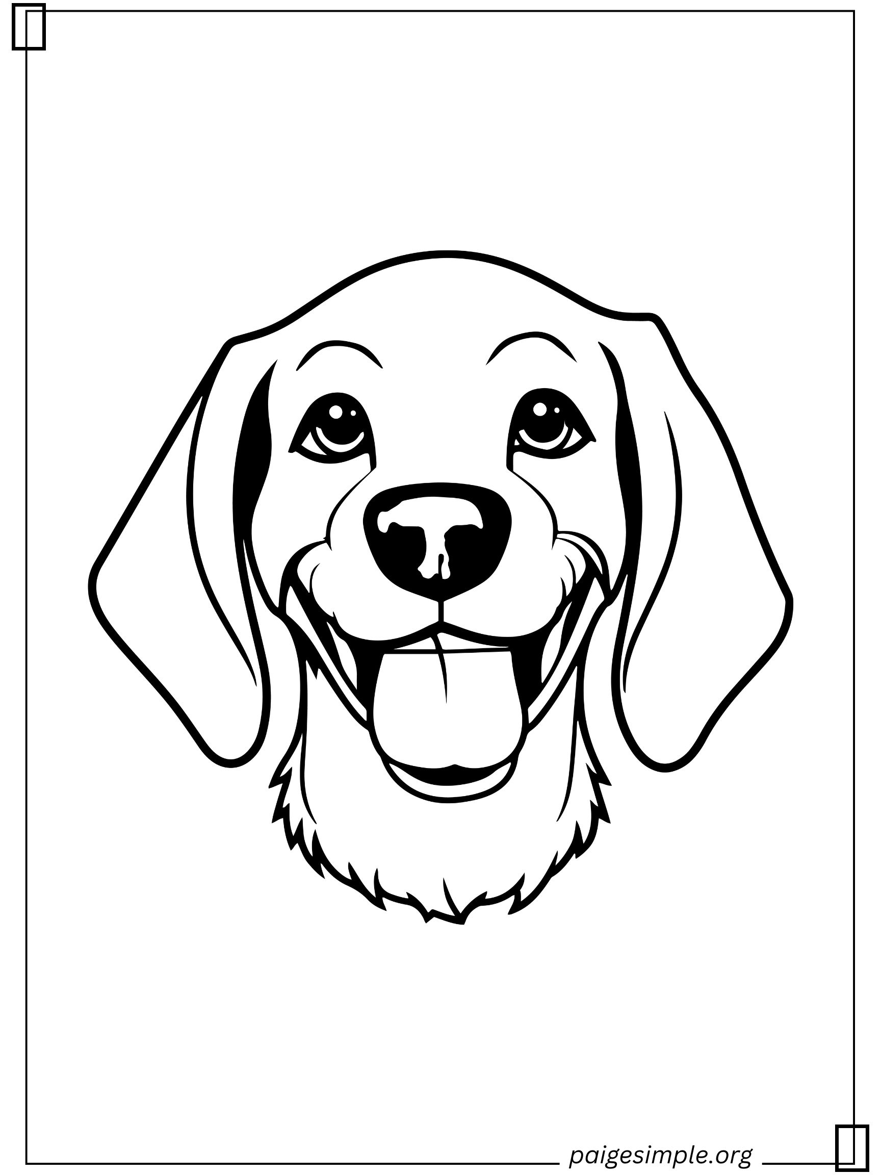 Dog Coloring Page 11