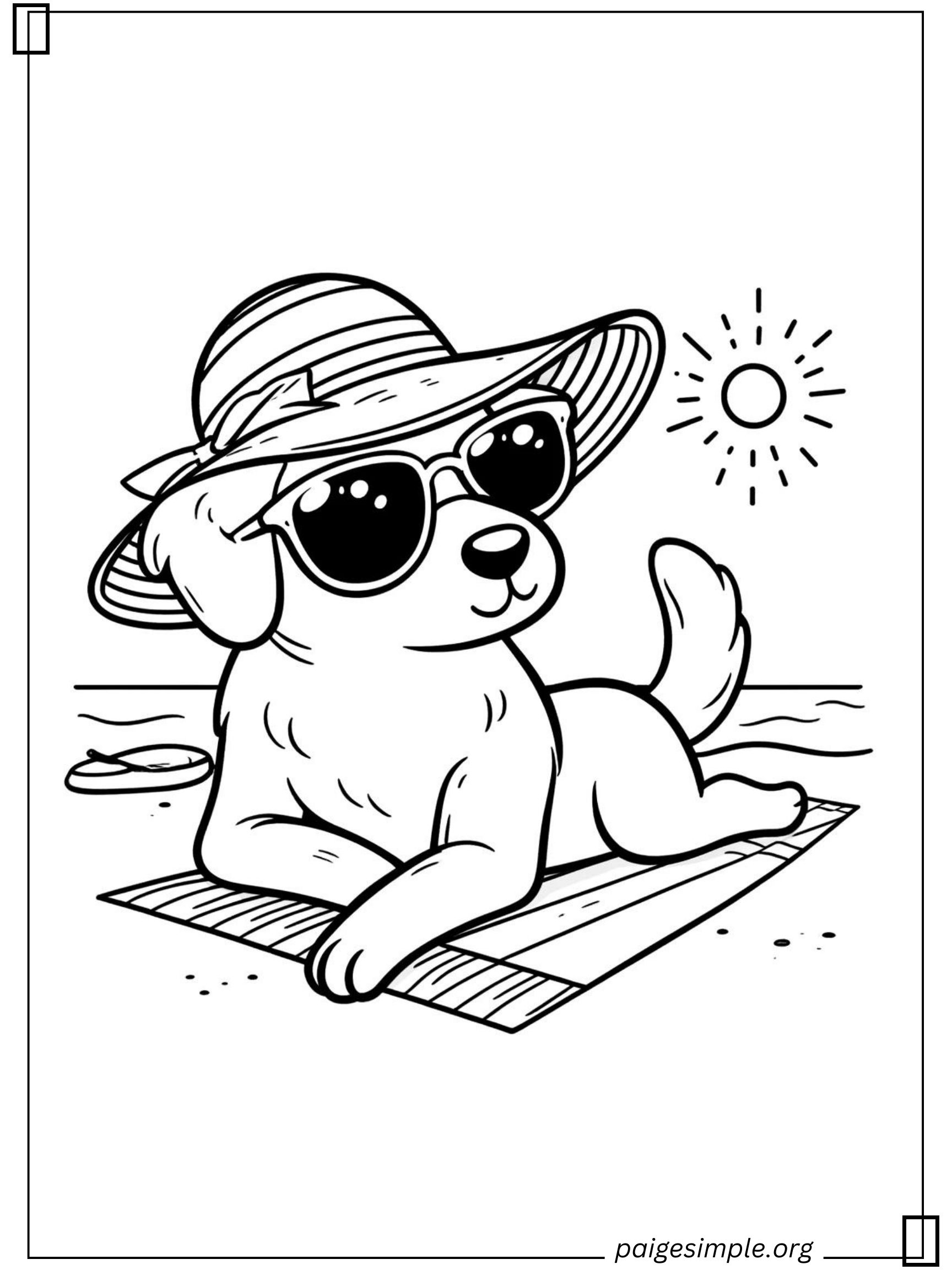 Dog Coloring Page 12