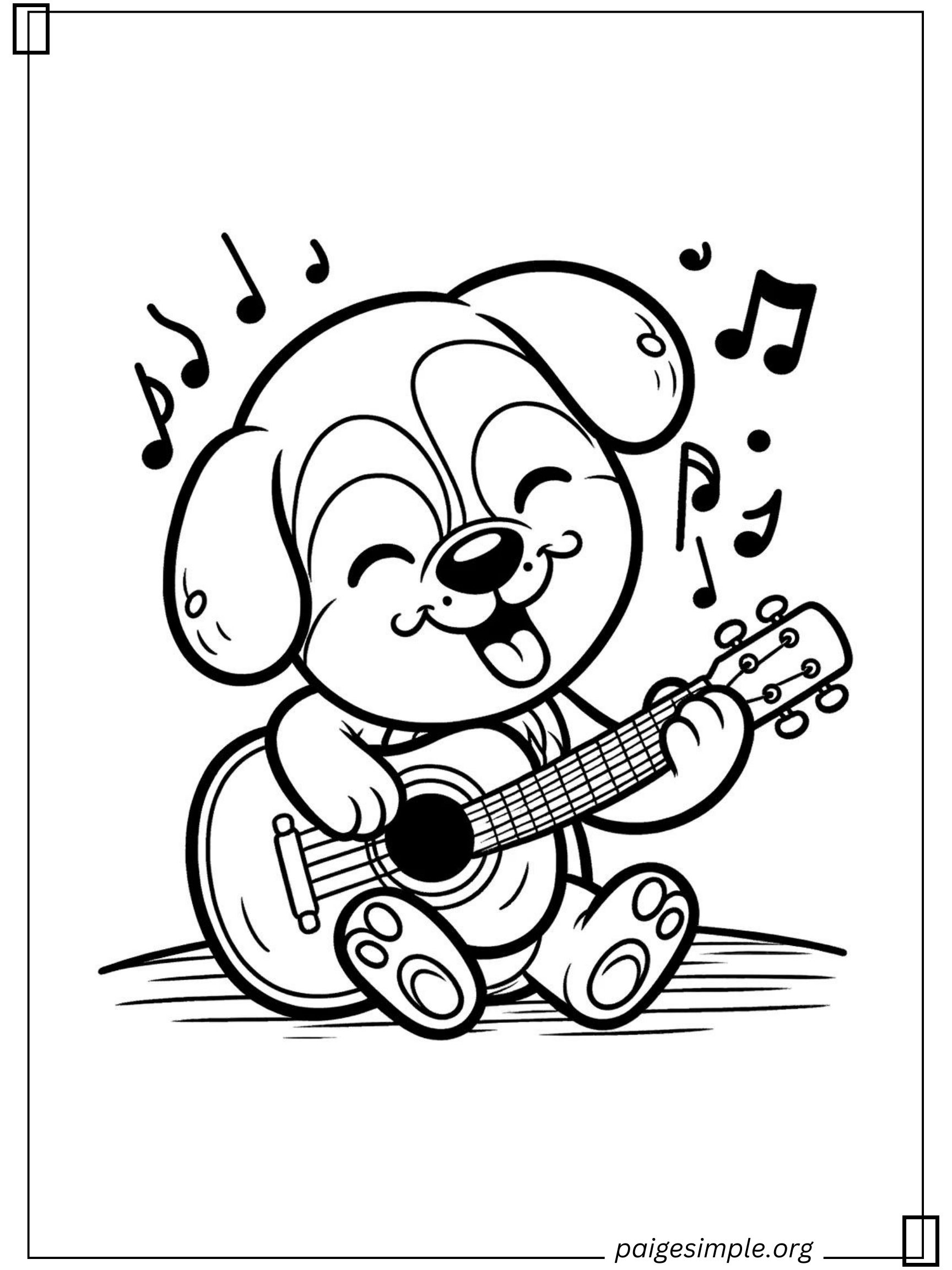 Dog Coloring Page 14